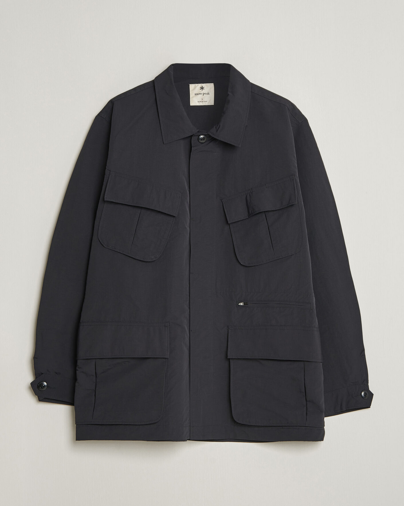 Men | Coats & Jackets | Snow Peak | Nylon Washer Jacket Black