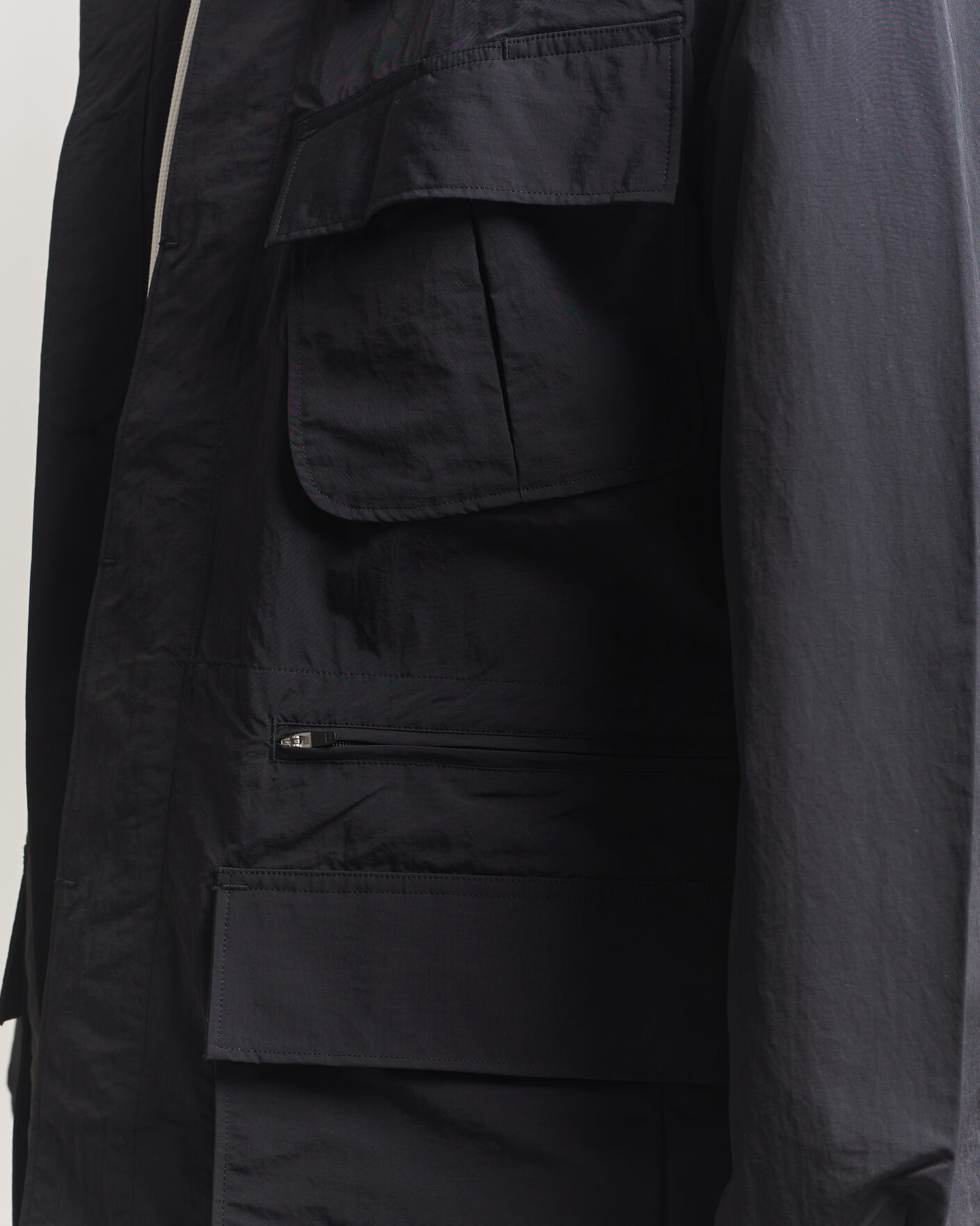 Men | Coats & Jackets | Snow Peak | Nylon Washer Jacket Black