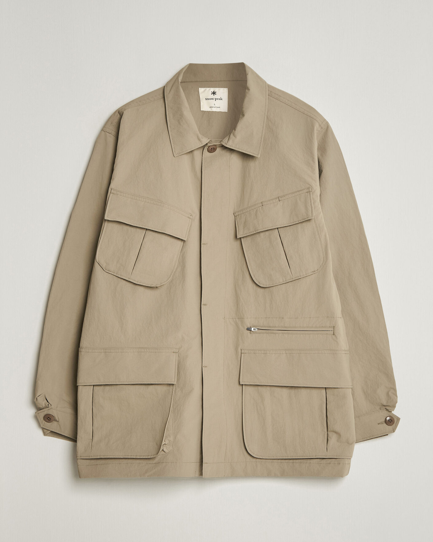 Men | Coats & Jackets | Snow Peak | Nylon Washer Jacket Greige