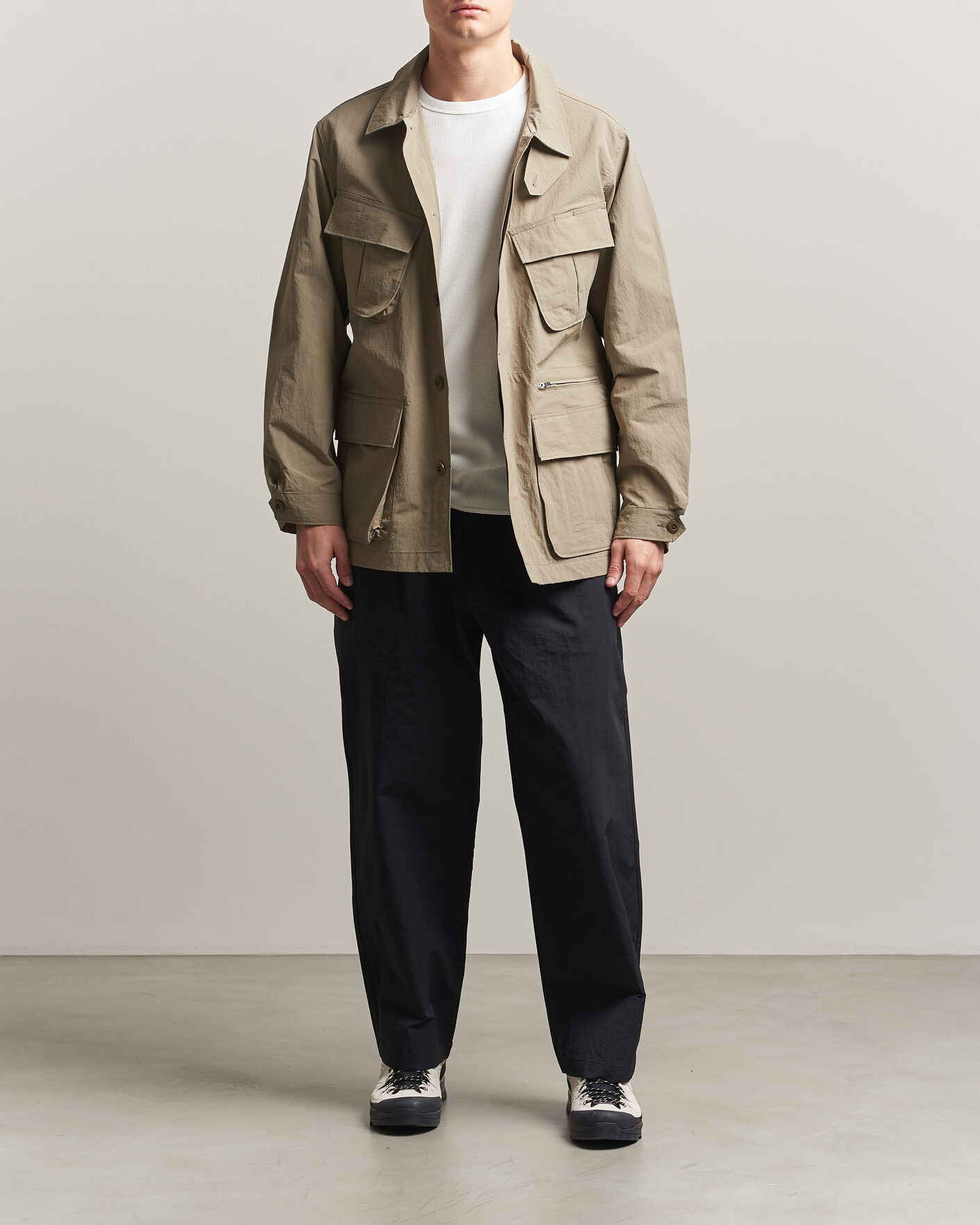 Men | Coats & Jackets | Snow Peak | Nylon Washer Jacket Greige