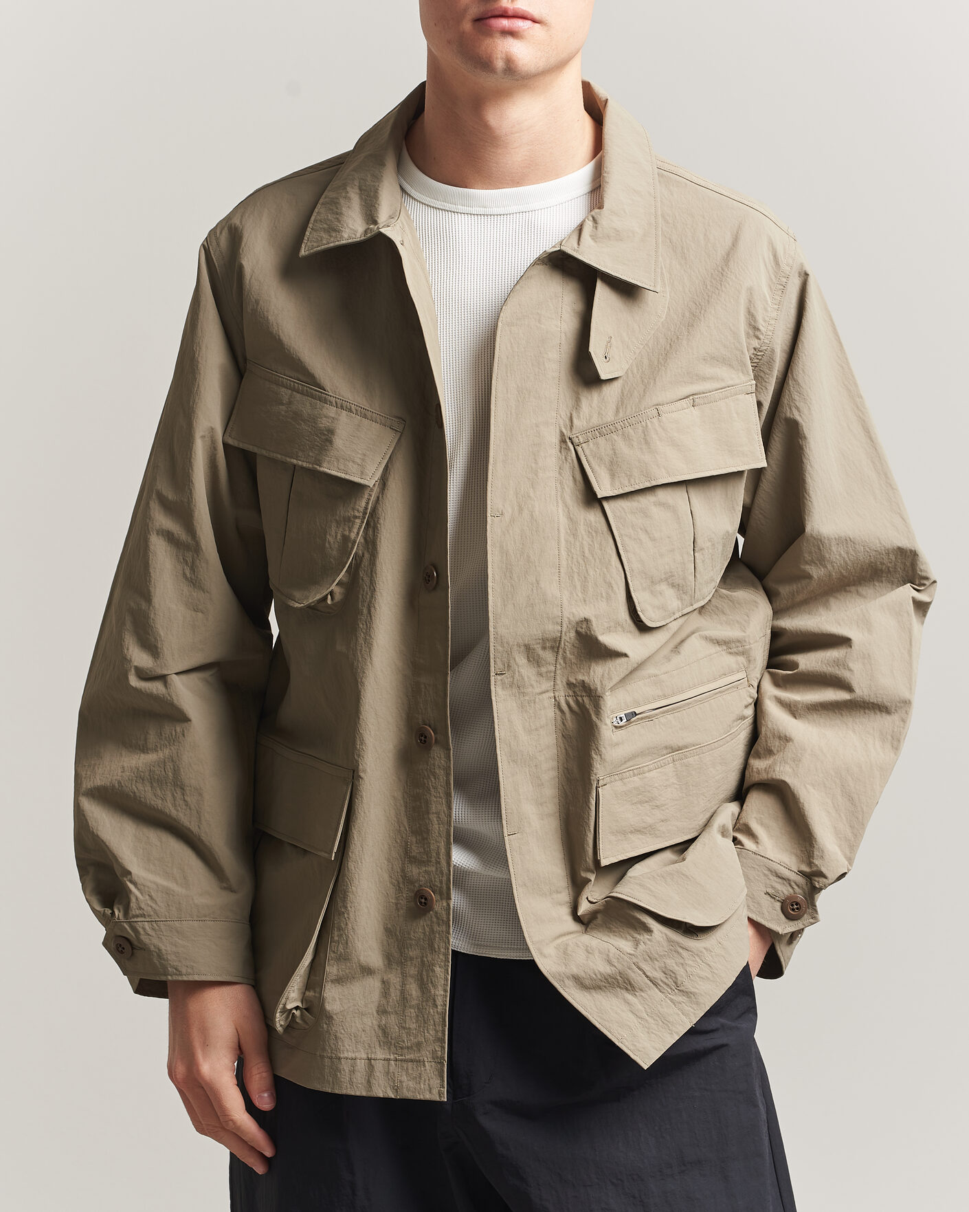 Snow Peak Nylon Washer Jacket Greige at CareOfCarl.com