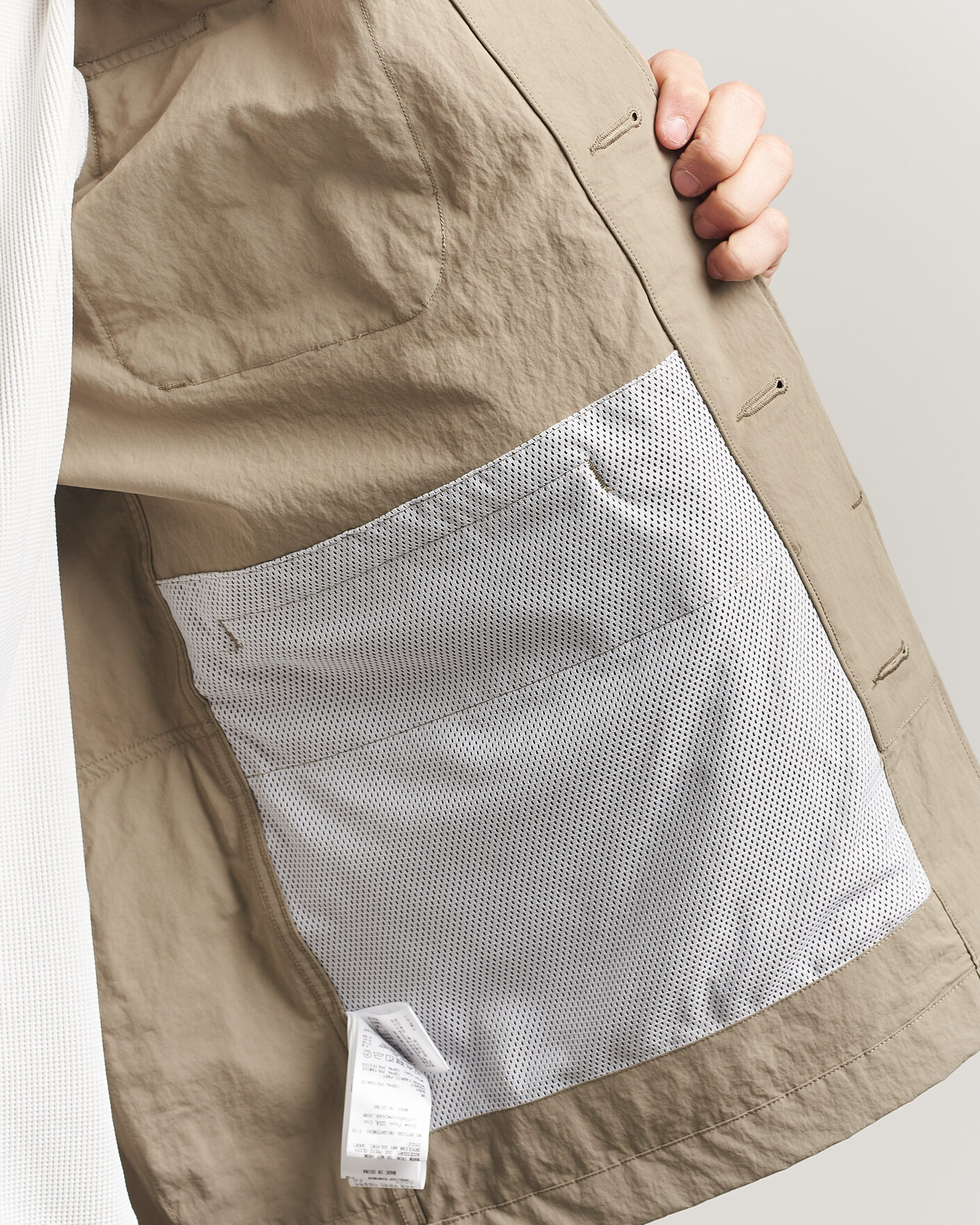 Men | Coats & Jackets | Snow Peak | Nylon Washer Jacket Greige