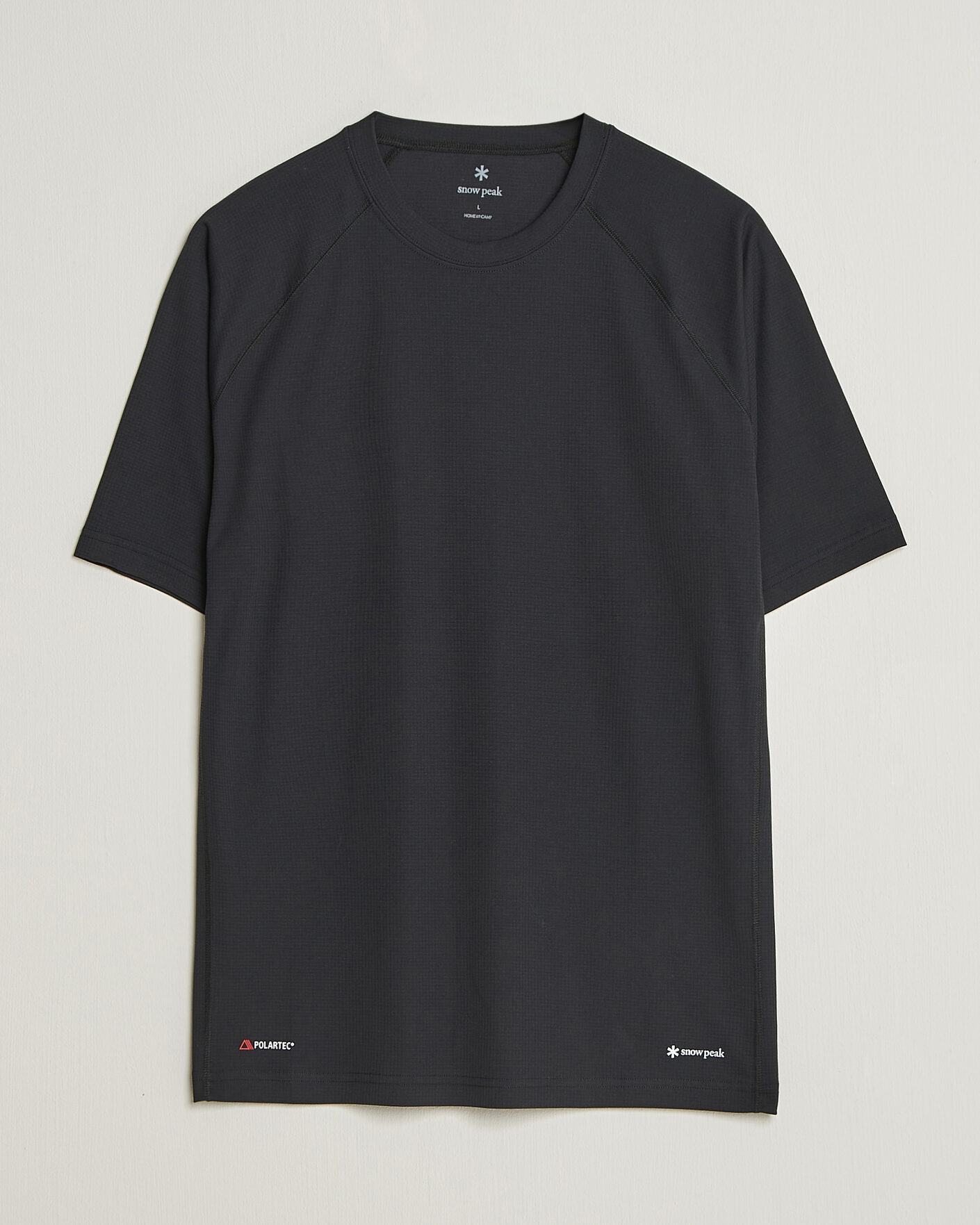 Men | T-Shirts | Snow Peak | Polartec Power Dry T-Shirt Black