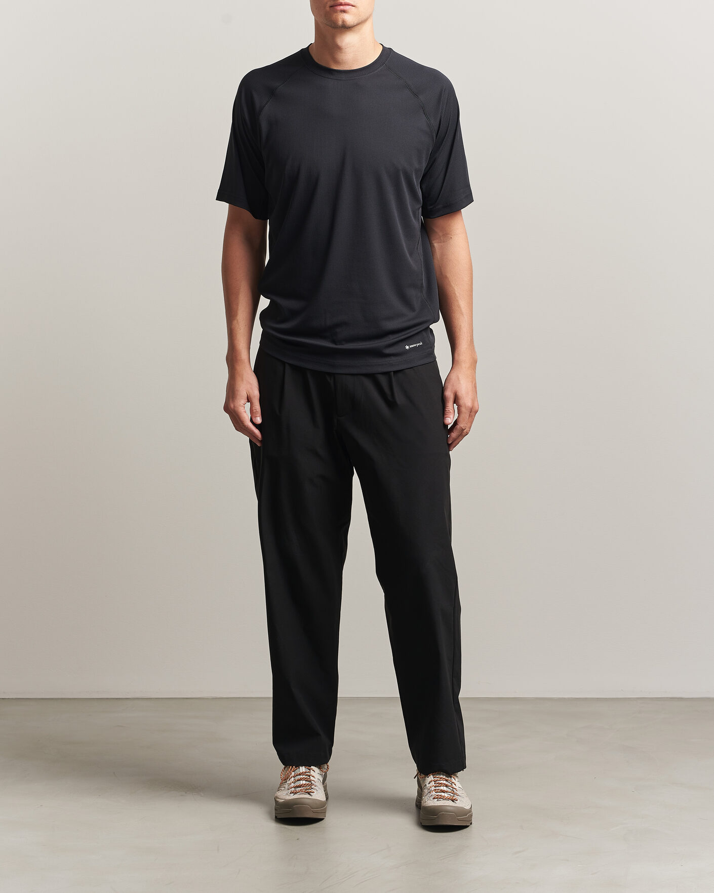 Snow Peak Polartec Power Dry T-Shirt Black at CareOfCarl.com