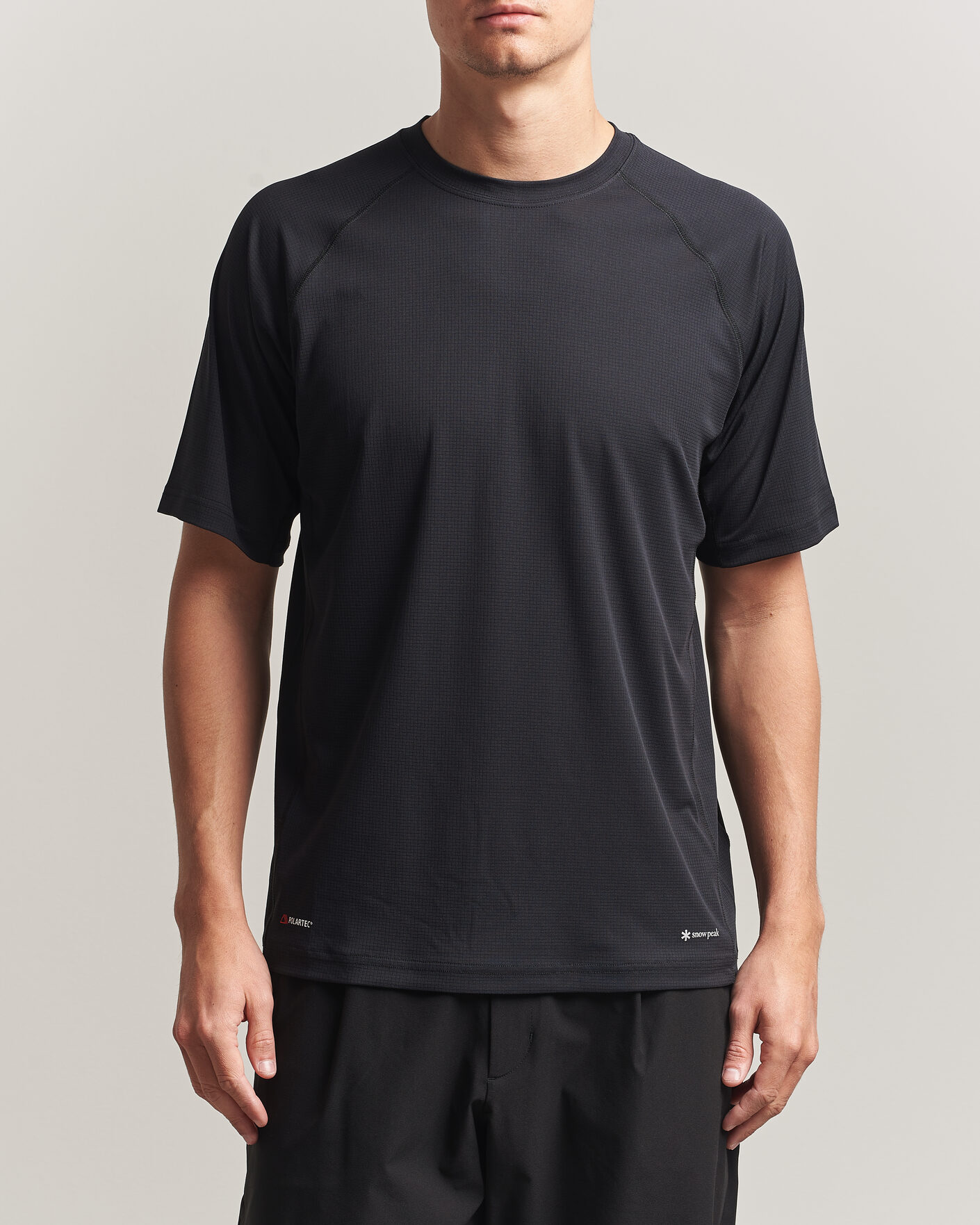 Snow Peak Polartec Power Dry T-Shirt Black at CareOfCarl.com