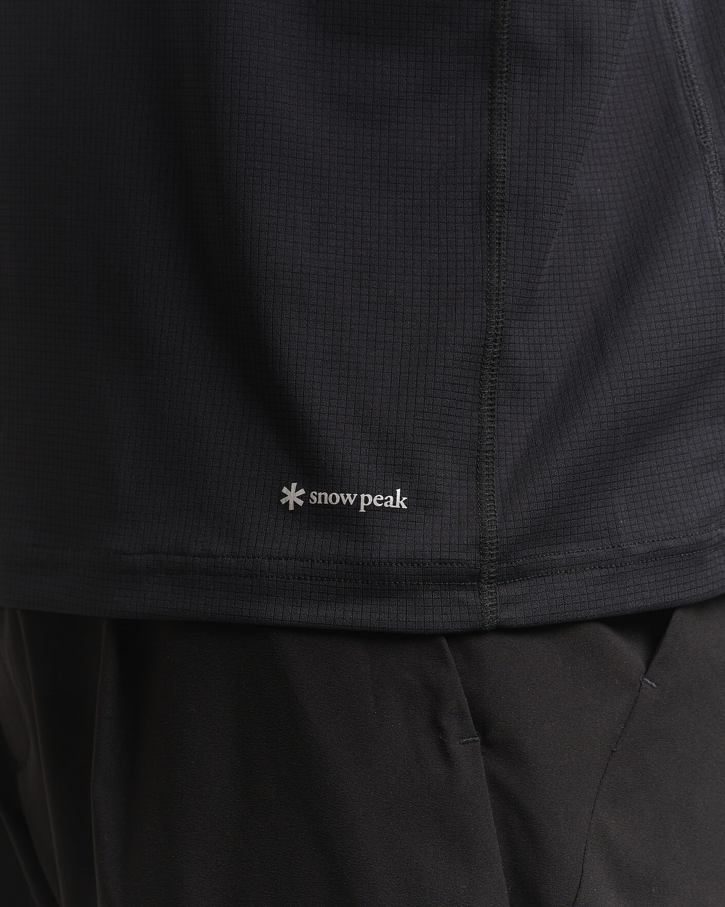 Men | T-Shirts | Snow Peak | Polartec Power Dry T-Shirt Black