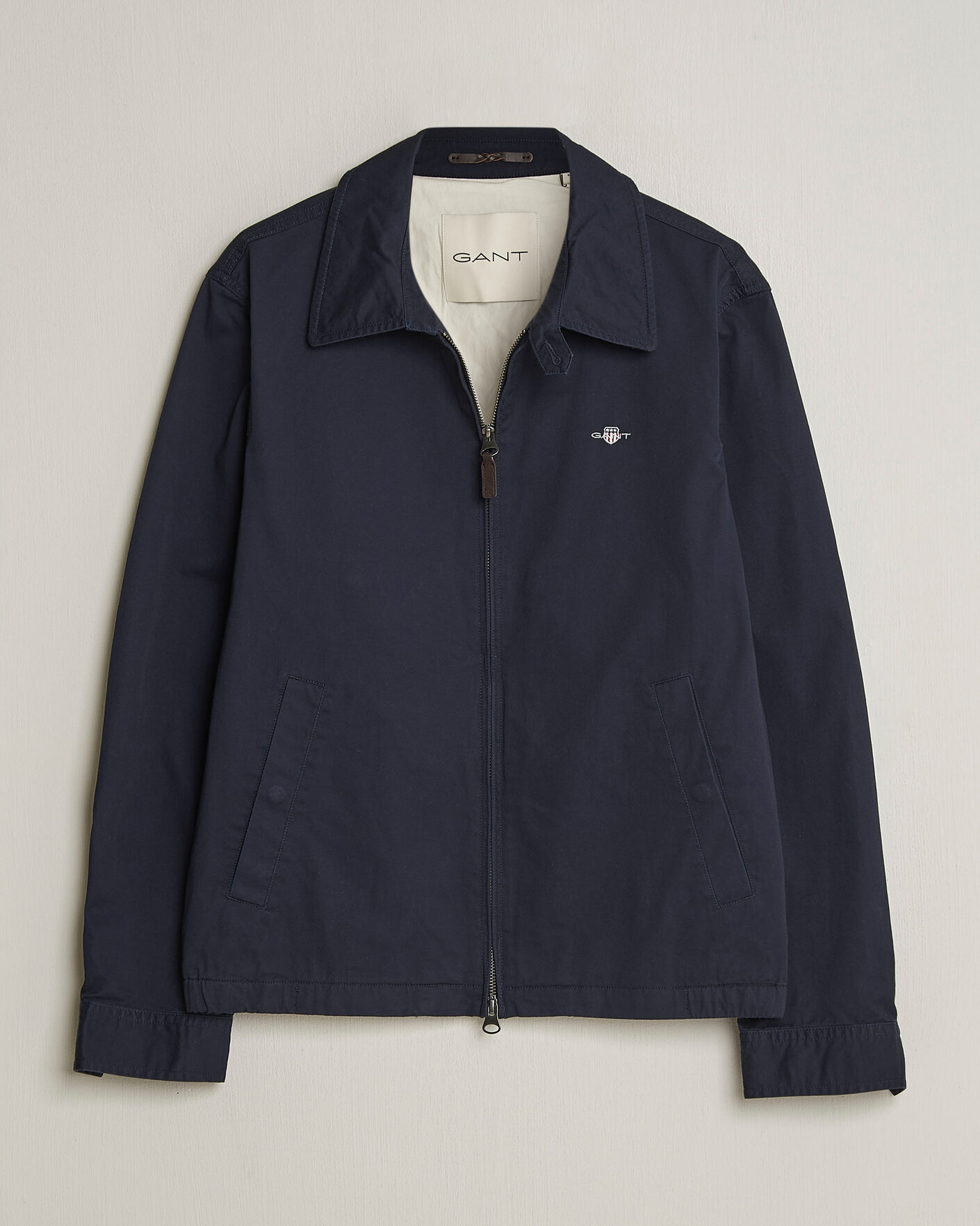 Men | Coats & Jackets | GANT | Cotton Windcheater Jacket Evening Blue