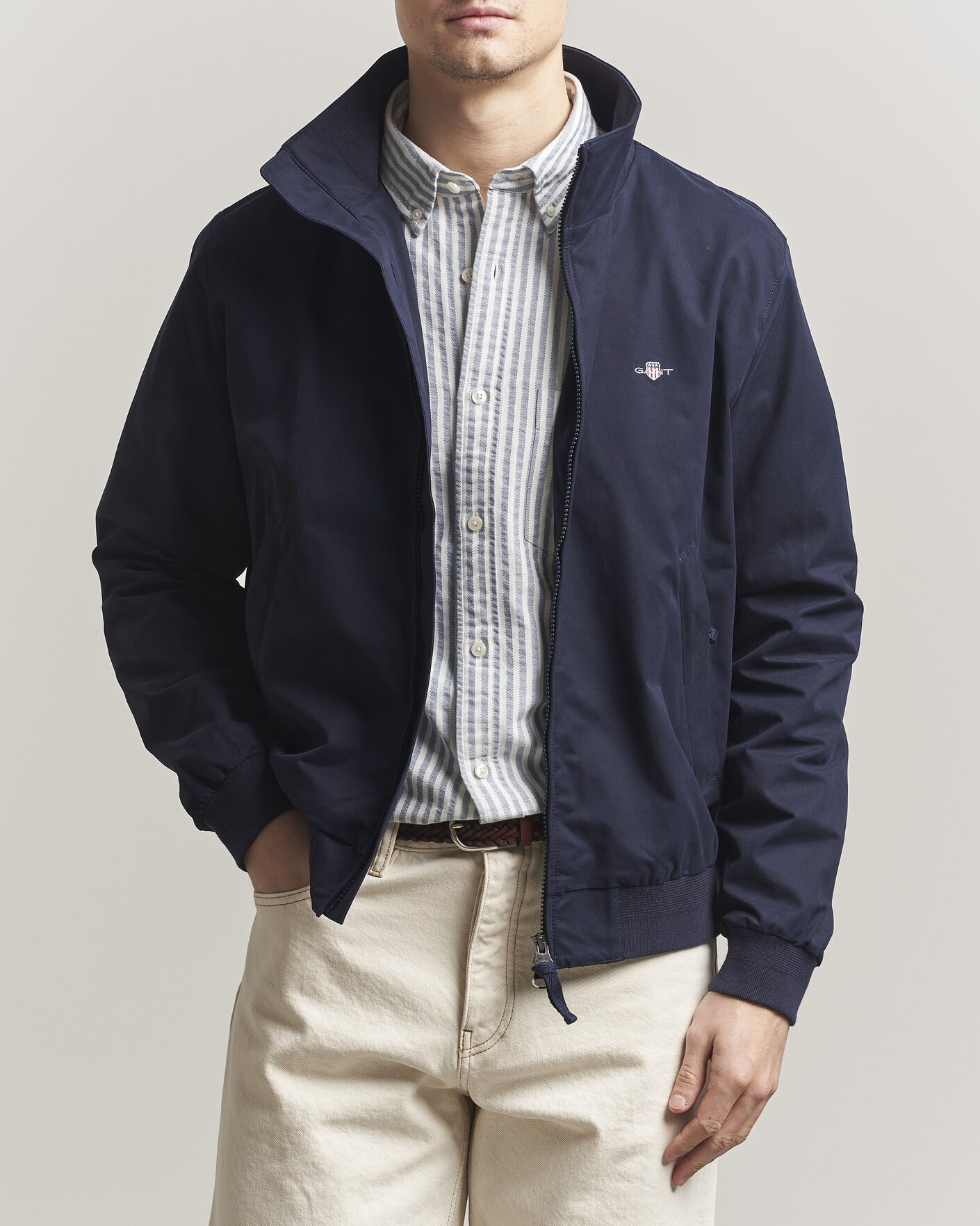 Men | Coats & Jackets | GANT | Lightweight Hampshire Jacket Evening Blue