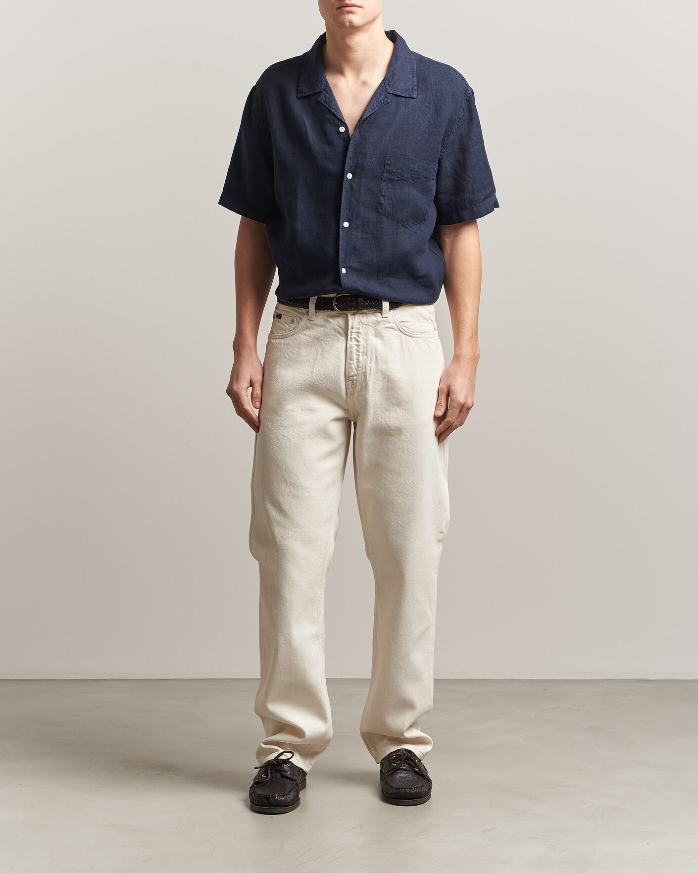 Men | Shirts | Gant | Regular Fit Garment Dyed Resort Shirt Blue