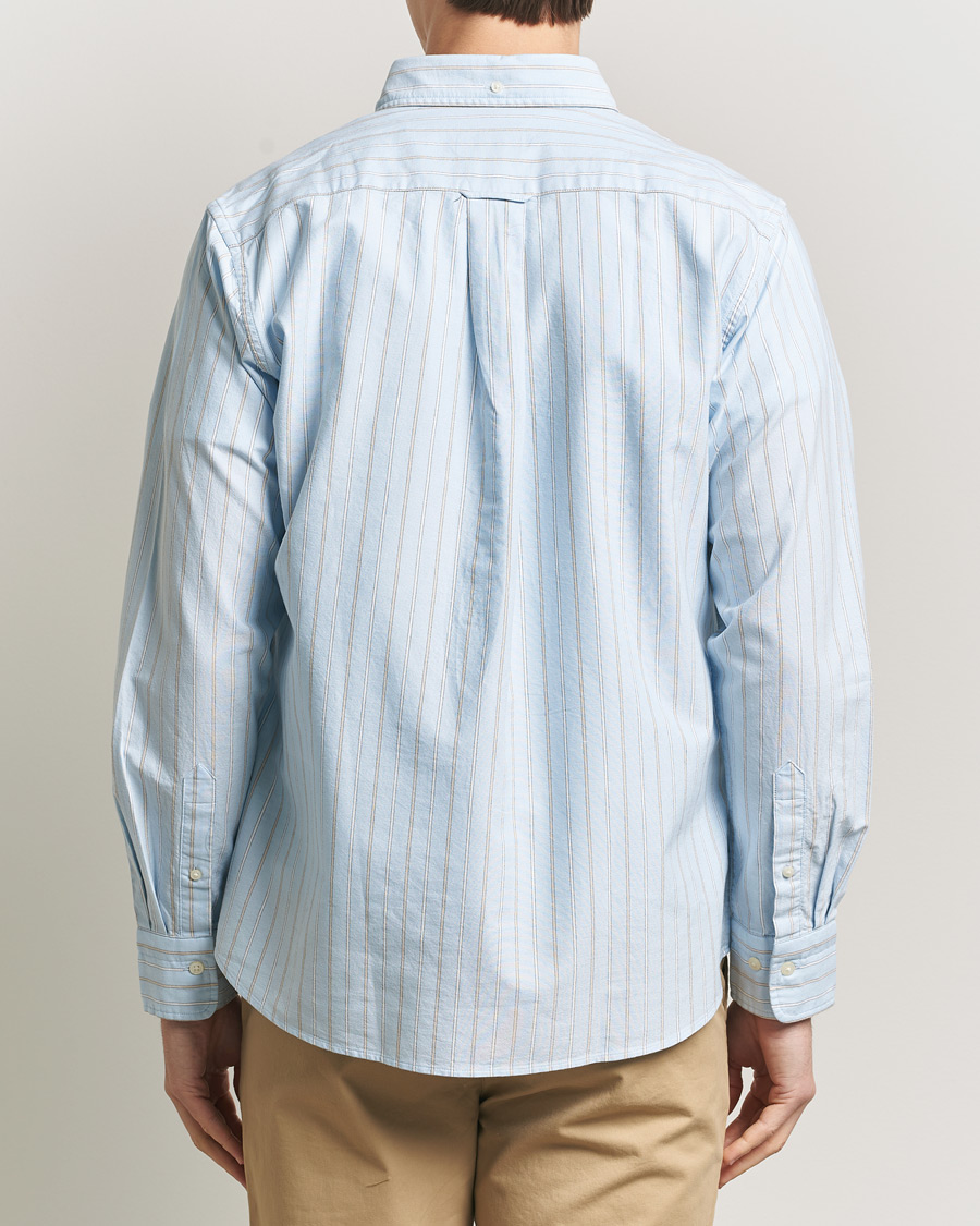 Men | Shirts | GANT | Regluar Fit Clsasic Oxford Striped Shirt Sky Blue