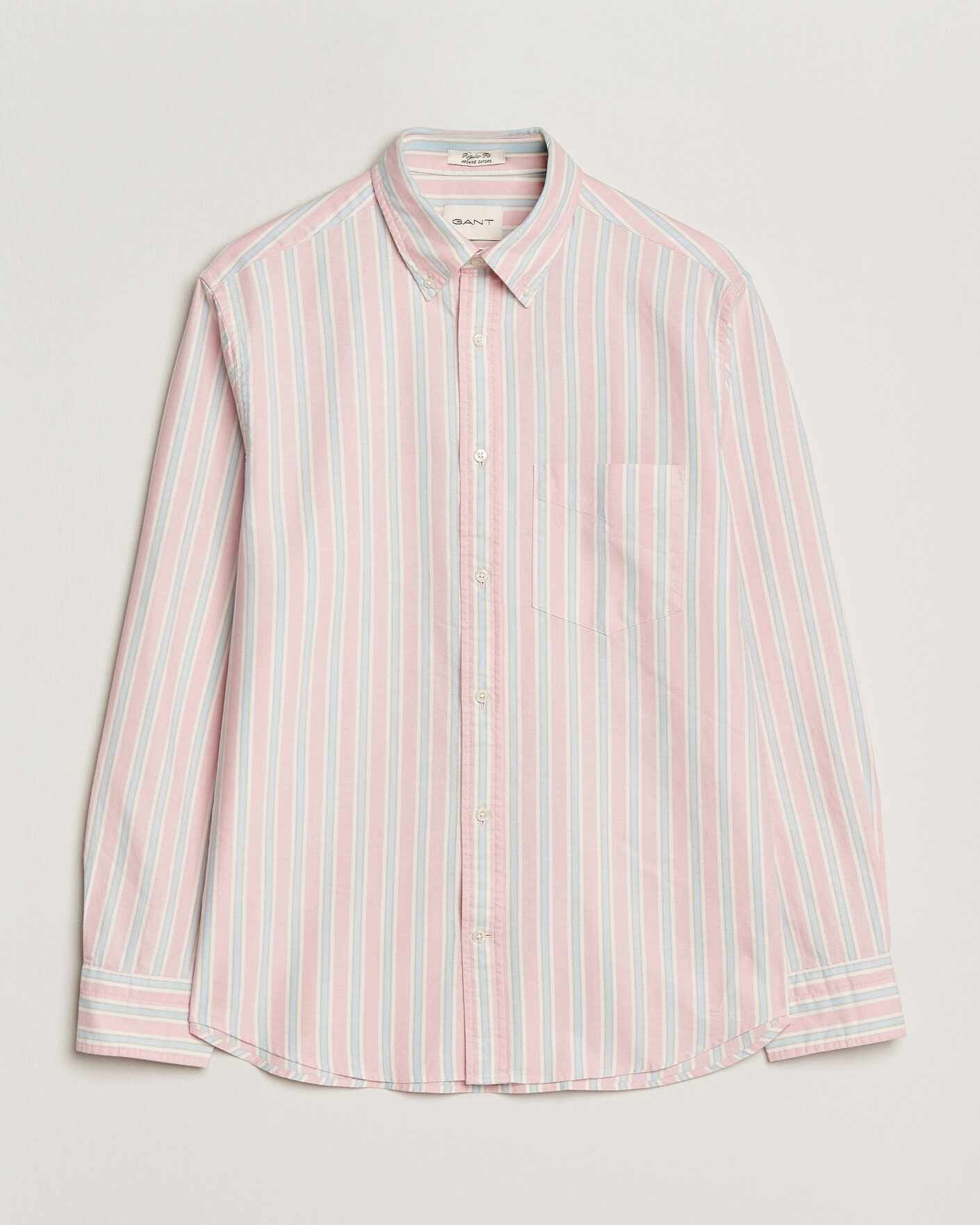 Men | Shirts | GANT | Regluar Fit Archive Oxford Shirt Washed Pink
