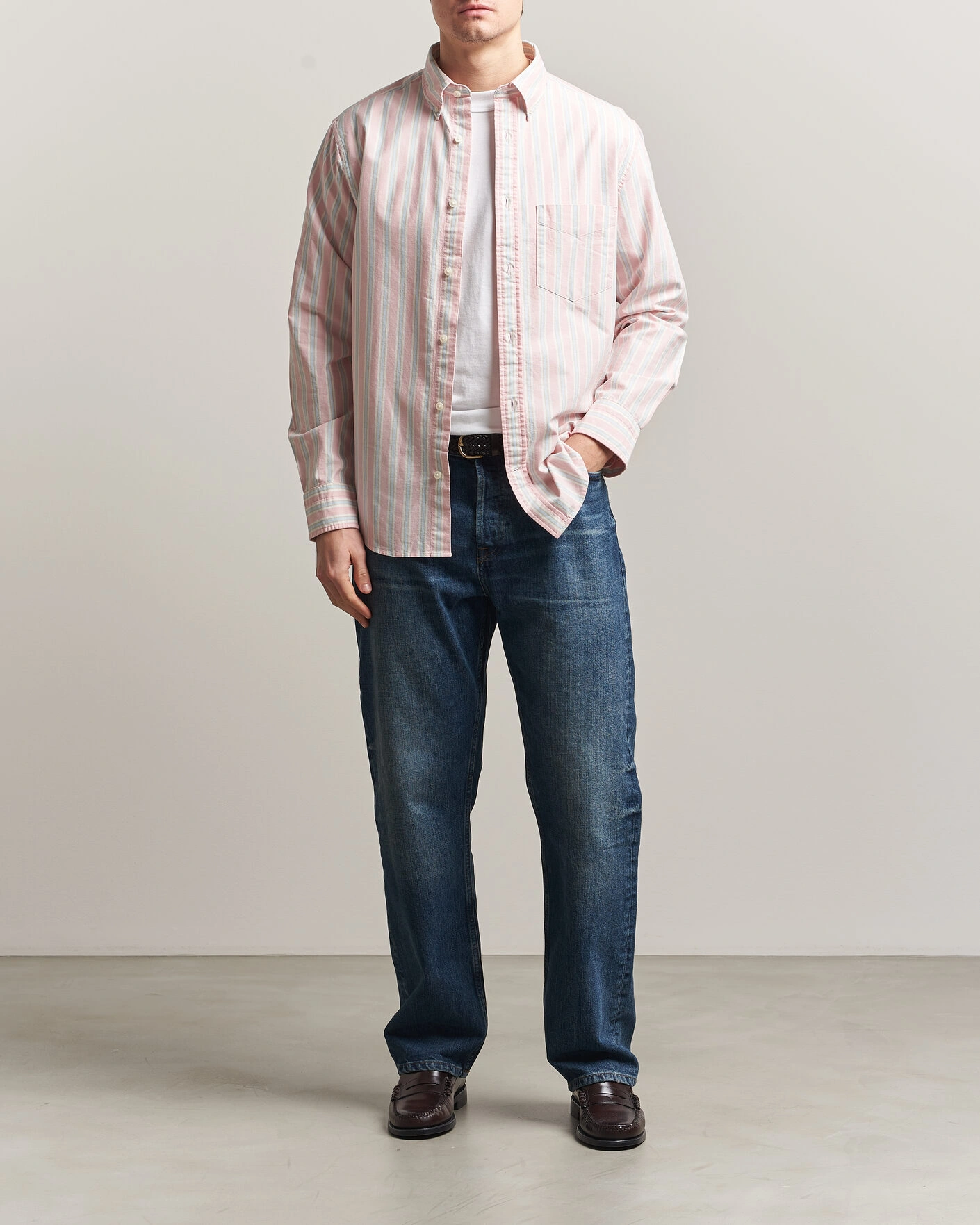 Men | Shirts | Gant | Regluar Fit Archive Oxford Shirt Washed Pink
