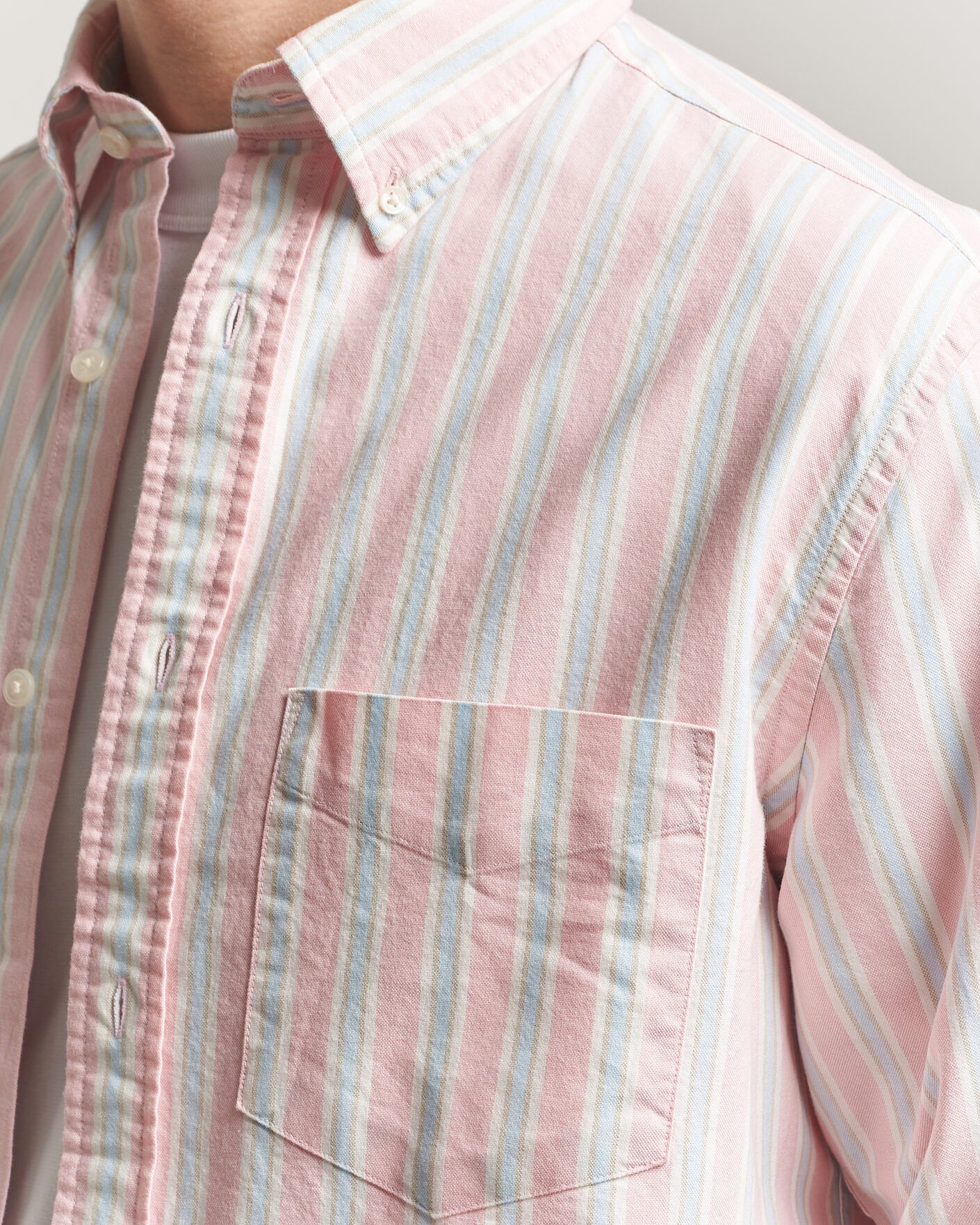 Men | Shirts | GANT | Regluar Fit Archive Oxford Shirt Washed Pink