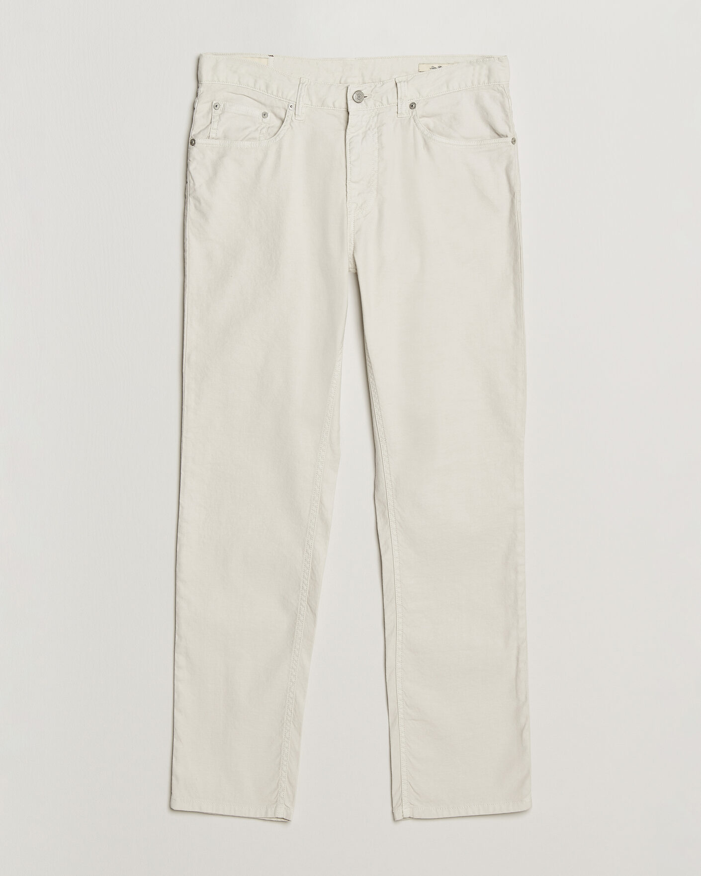 Men | Trousers | Gant | Slim Fit Cotton/Linen 5-Pocket Pants Sand
