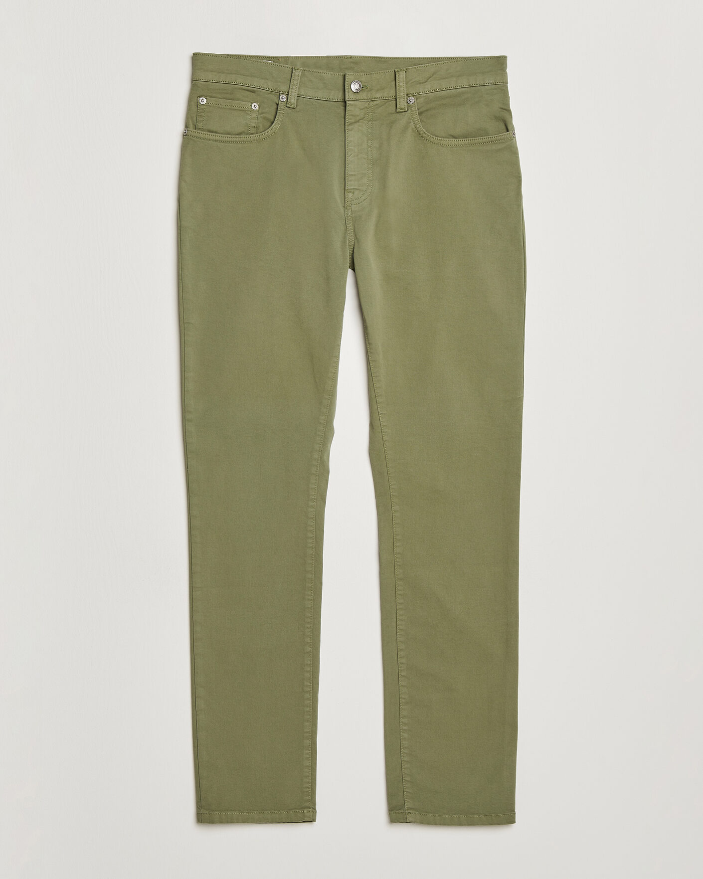 Men | Trousers | Gant | Slim Fit Desert 5-Pocket Pants Dry Herb Green