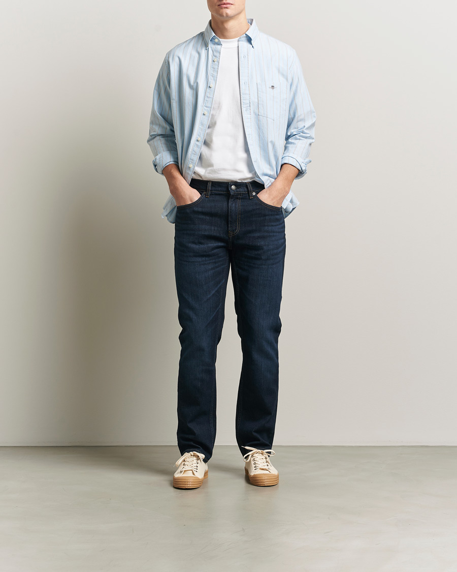 Men | Jeans | Gant | Regular Fit Jeans Dark Blue Broken In