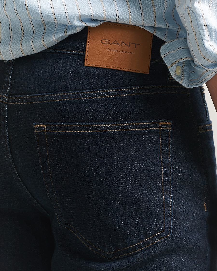 Men | Jeans | Gant | Regular Fit Jeans Dark Blue Broken In
