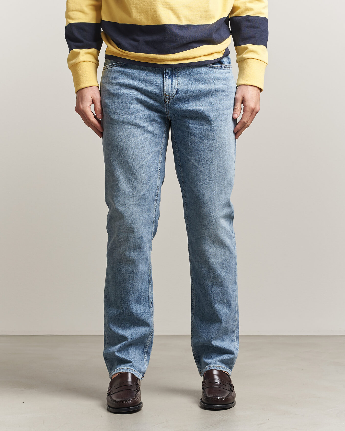 Men | Jeans | GANT | Regular Fit Jeans Semi Light Blue Worn In