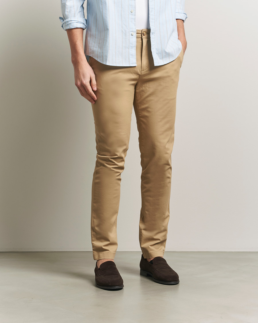 Men | Trousers | Gant | Slim Fit Chinos Dark Khaki