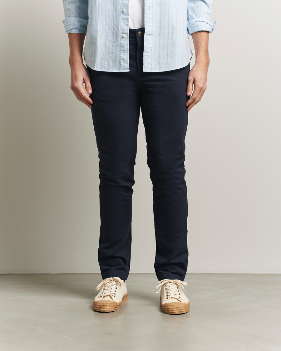 Men | Trousers | Gant | Slim Fit Chinos Evening Blue
