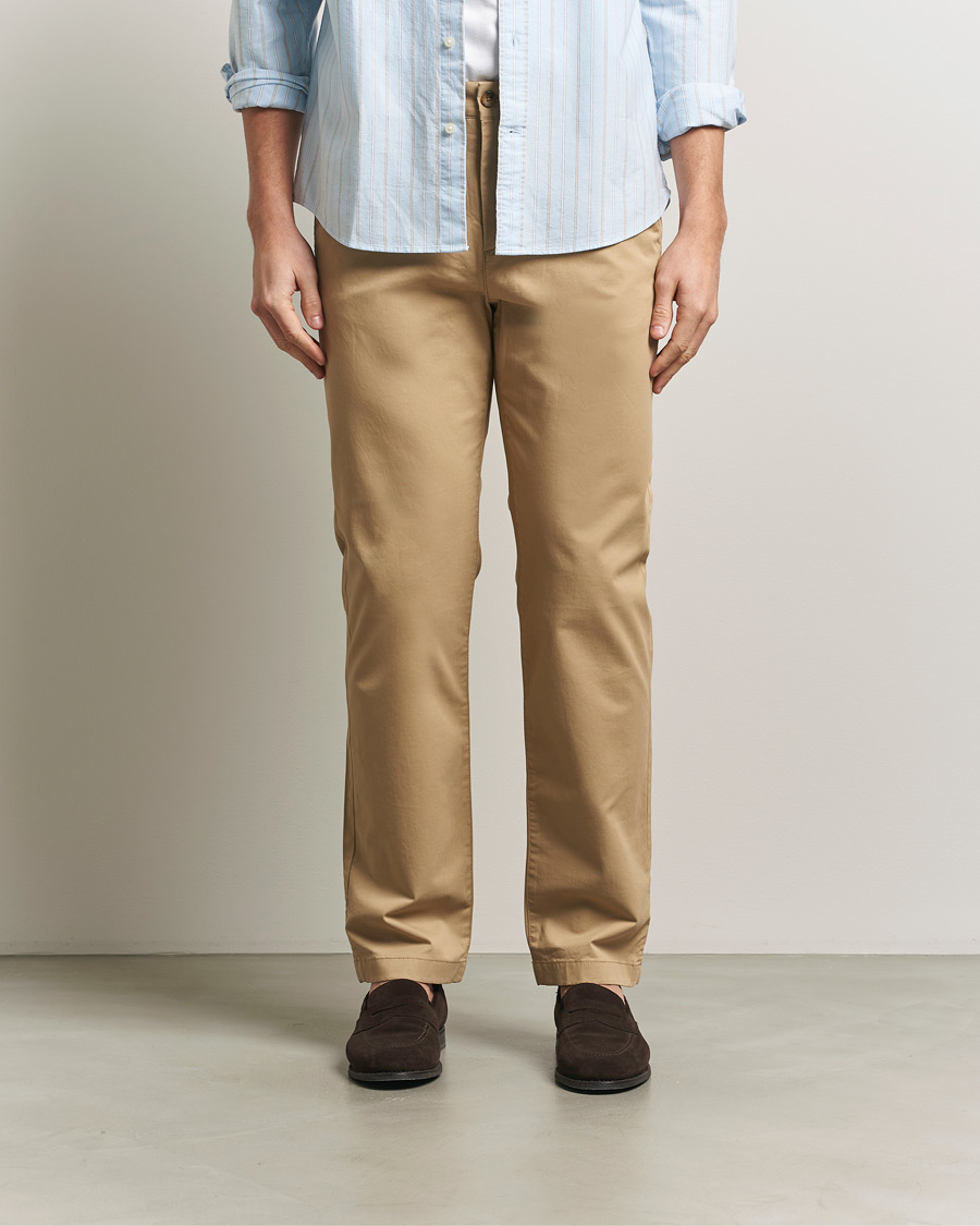 Men | Trousers | GANT | Regular Fit Chinos Dark Khaki