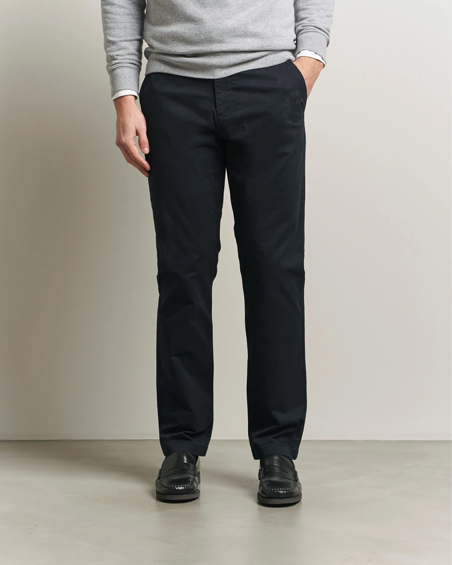 Men | Trousers | GANT | Regular Fit Chinos Black