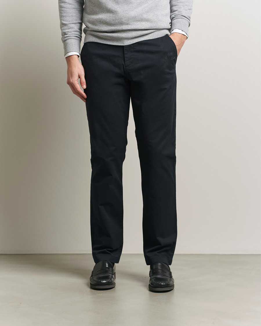 Men | Trousers | Gant | Regular Fit Chinos Black