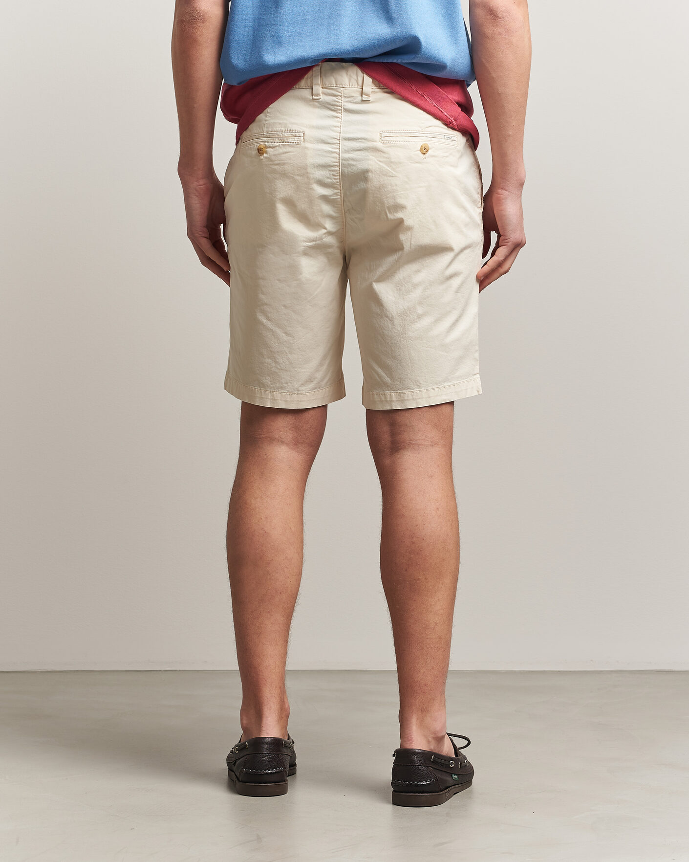 Men | Shorts | Gant | Regular Sunfaded Shorts Cream