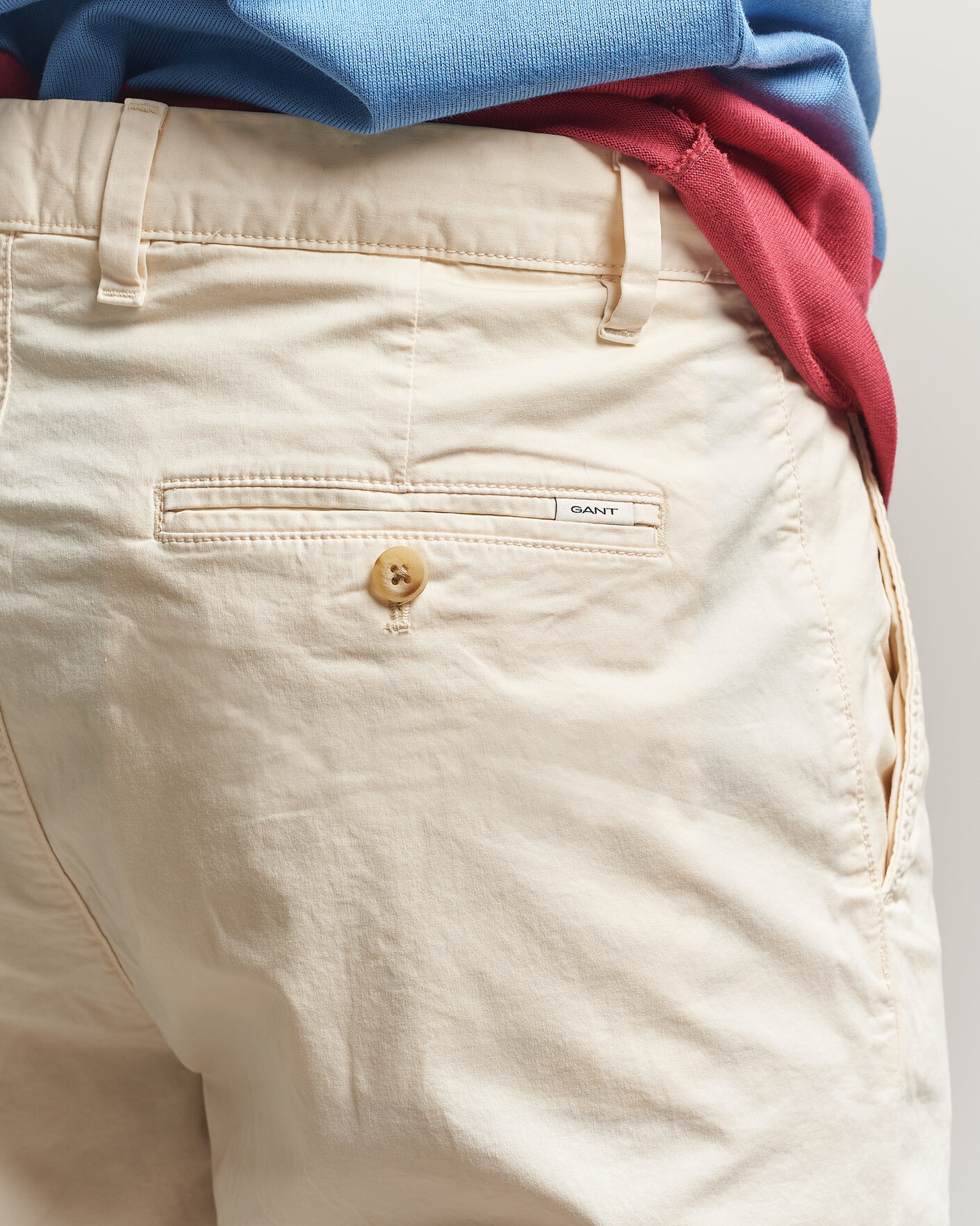 Men | Shorts | Gant | Regular Sunfaded Shorts Cream