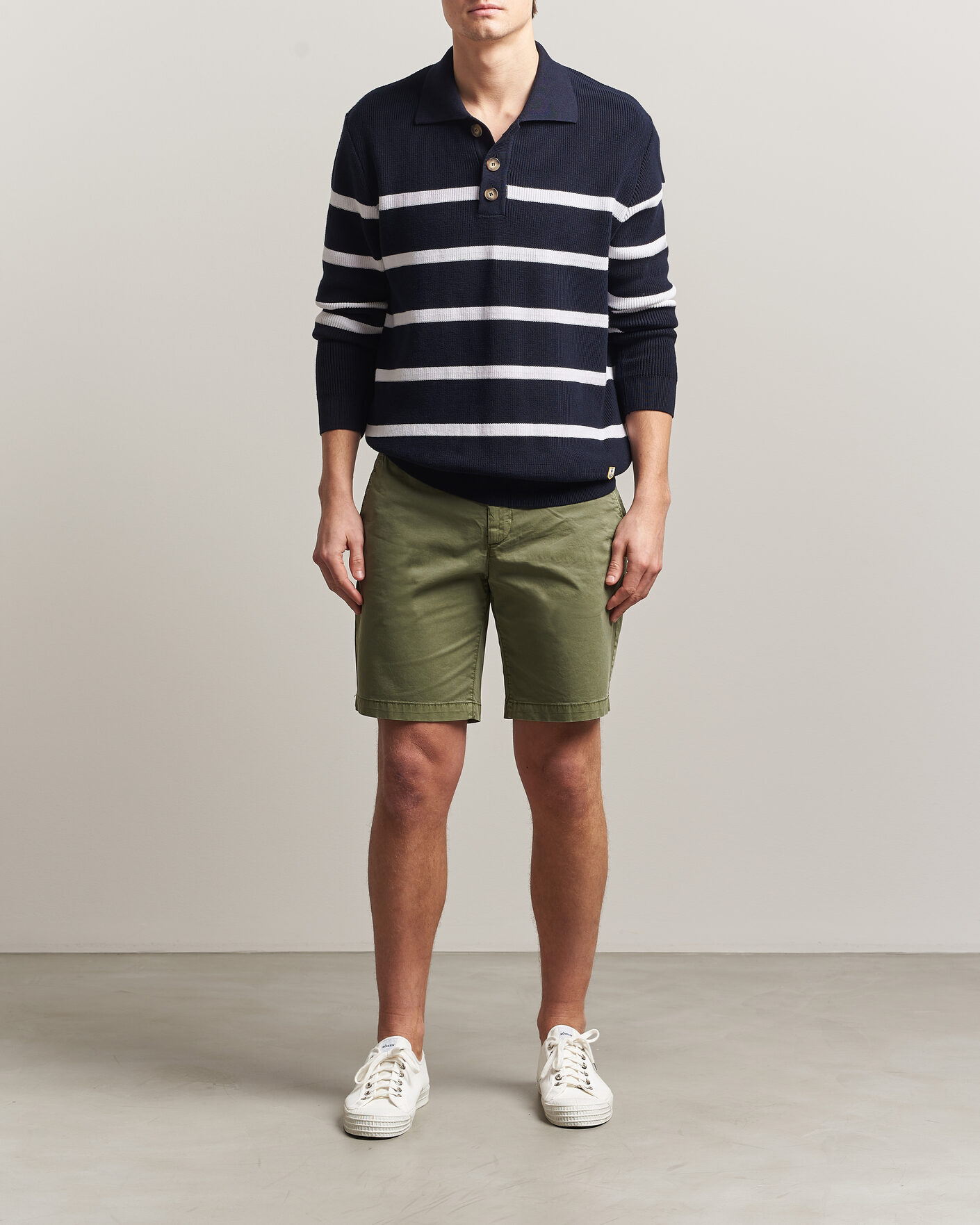 Men | Shorts | GANT | Regular Sunfaded Shorts Dry Herb Green