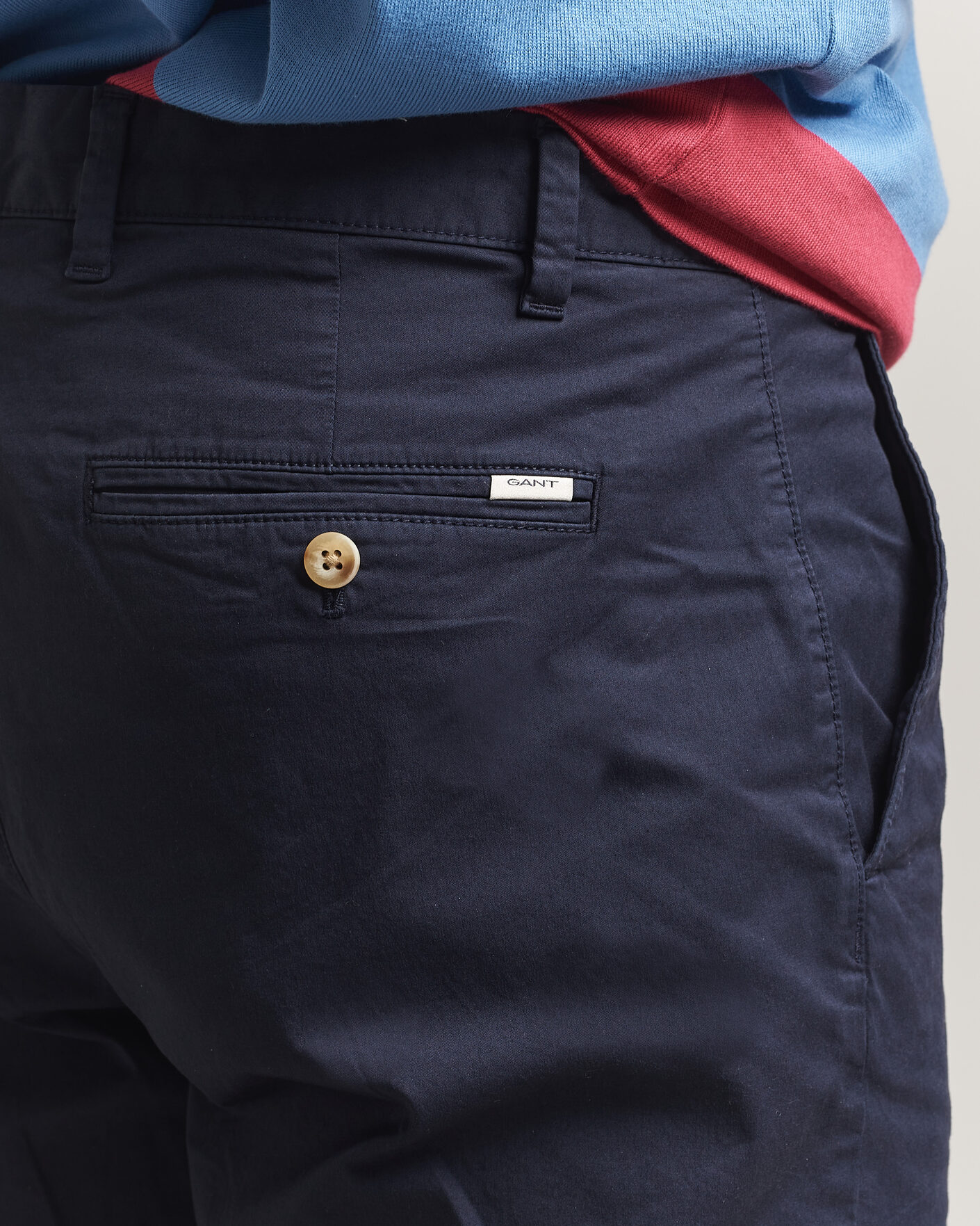 Men | Shorts | Gant | Regular Sunfaded Shorts Evening Blue