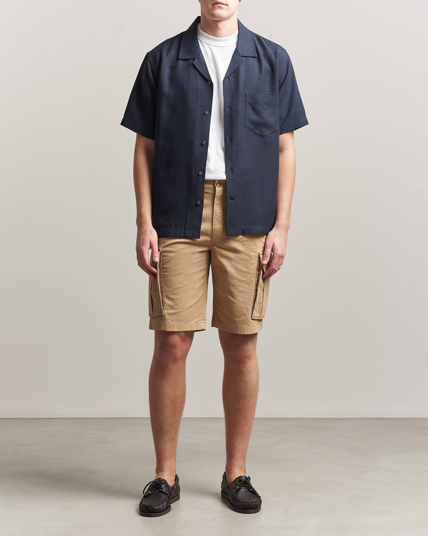 Men | Shorts | GANT | Regular Fit Classic Cargo Shorts Dark Khaki