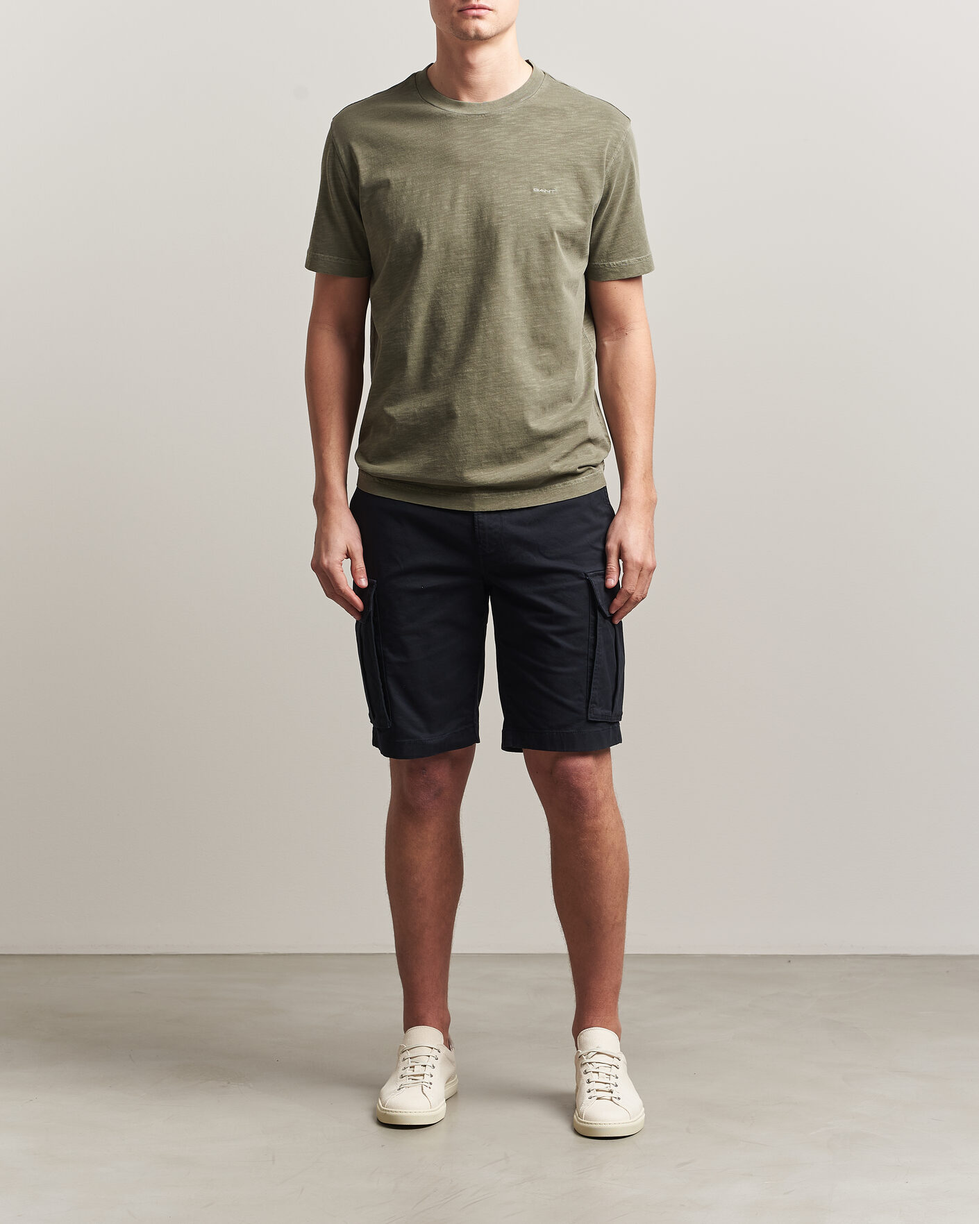 Men | Shorts | Gant | Regular Fit Classic Cargo Shorts Black