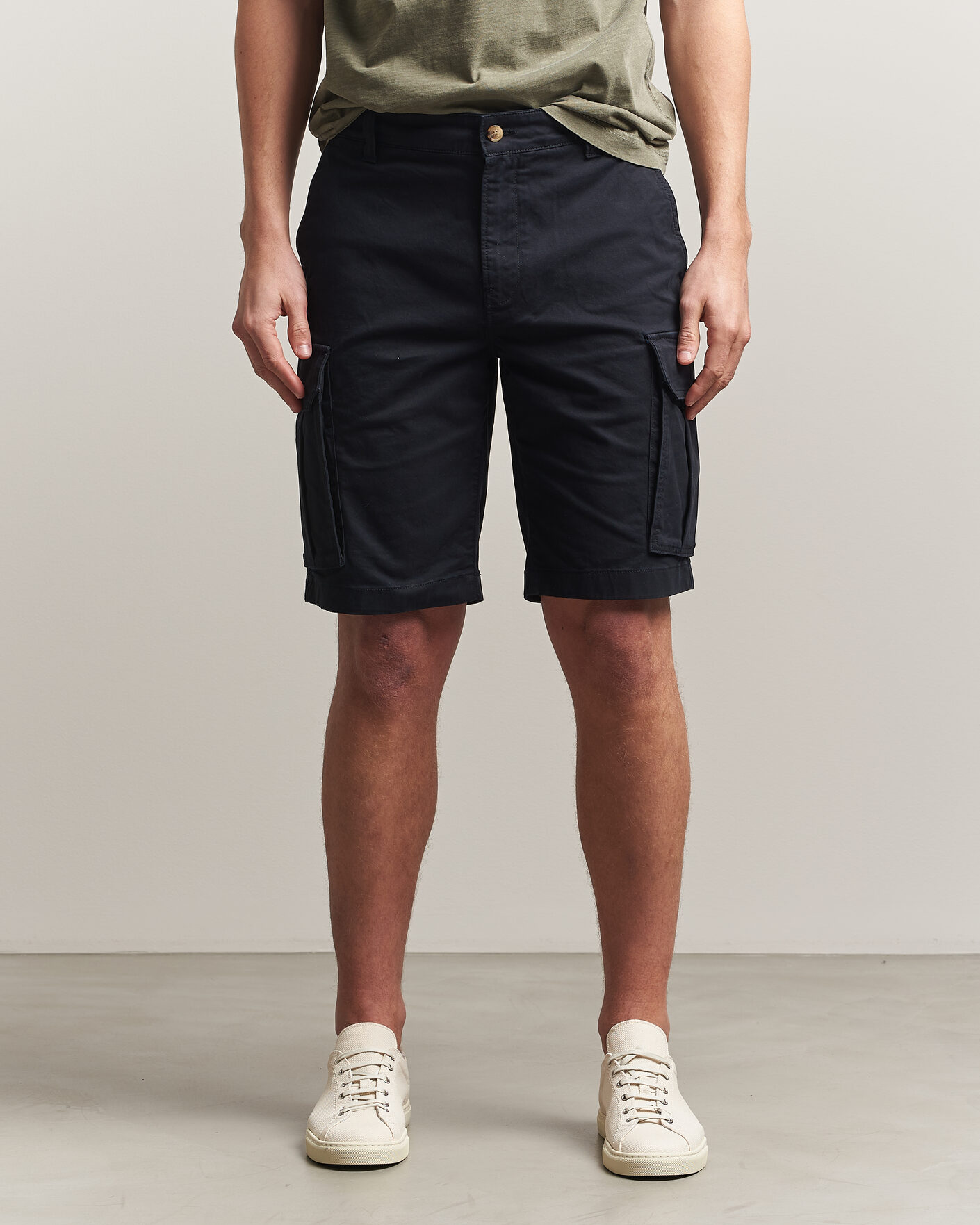 Men | Shorts | Gant | Regular Fit Classic Cargo Shorts Black