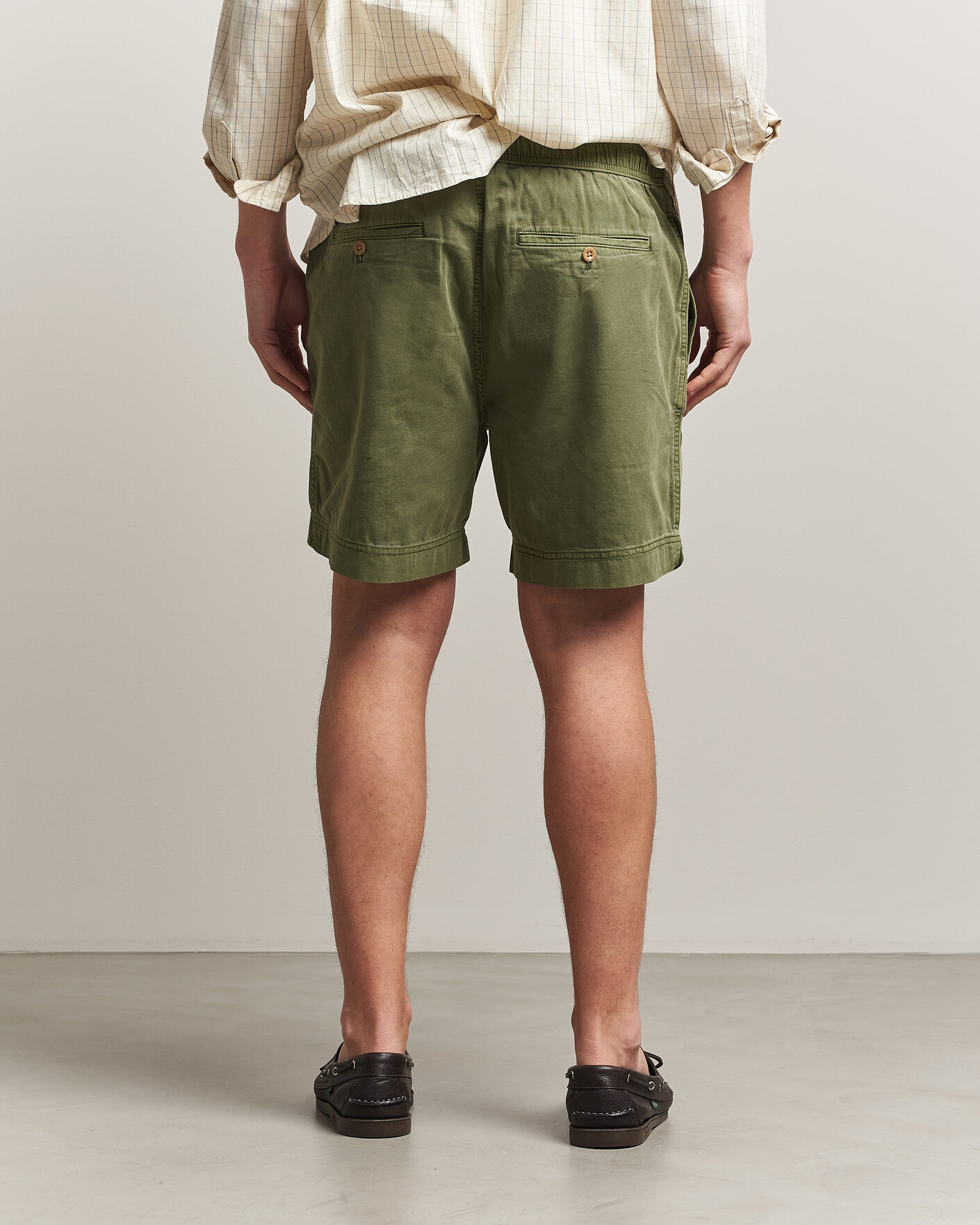 Men | Shorts | Gant | Regular Fit Sunfaded Drawstring Dry Herb Green