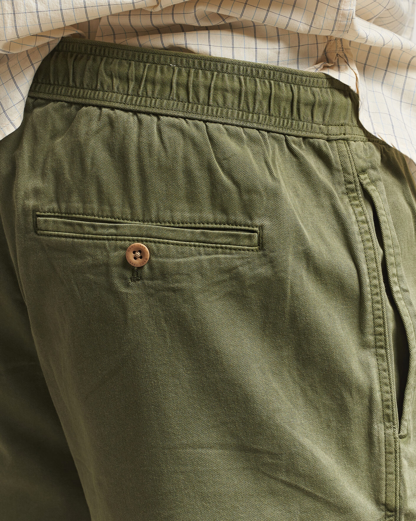 Men | Shorts | Gant | Regular Fit Sunfaded Drawstring Dry Herb Green
