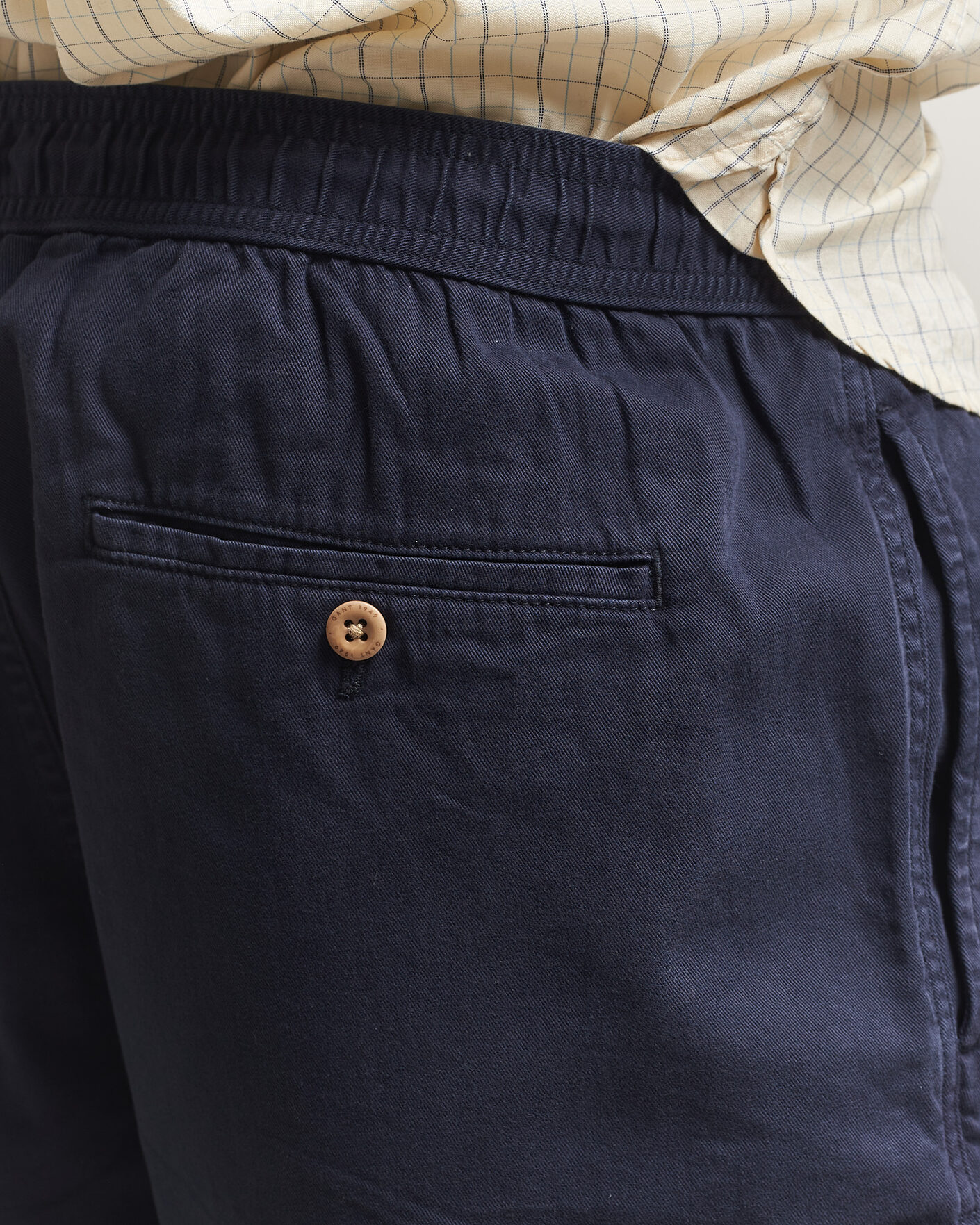 Men | Shorts | GANT | Regular Fit Sunfaded Drawstring Evening Blue