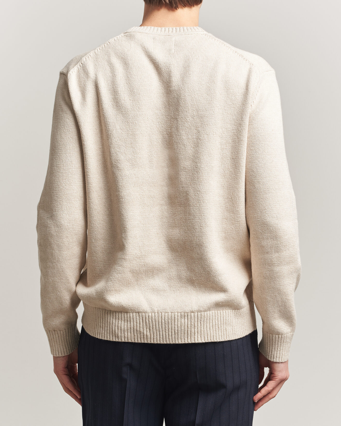 Men | Sweaters & Knitwear | GANT | Cotton/Cashmere Knitted Sweater Seed Melange