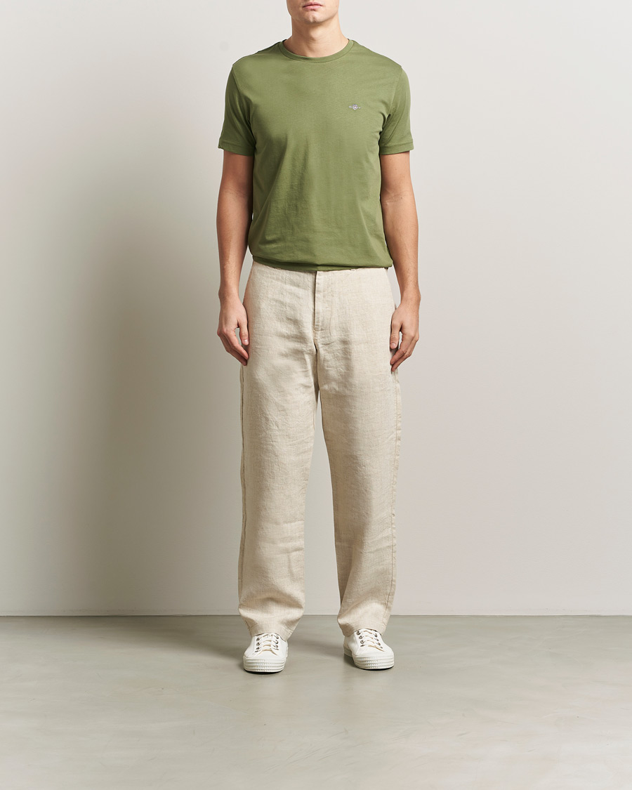 Men | T-Shirts | Gant | The Original T-Shirt Dry Herb Green