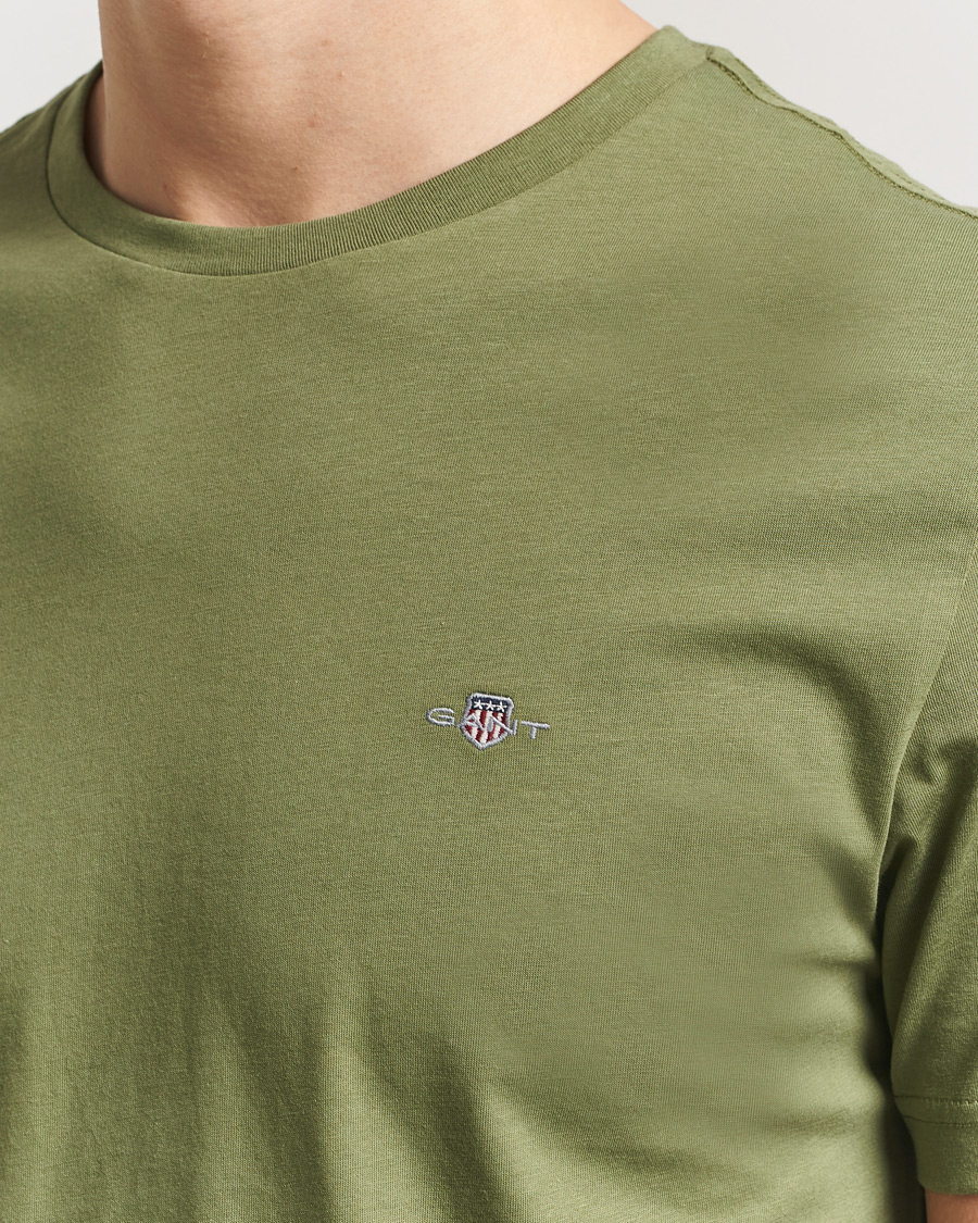 Men | T-Shirts | Gant | The Original T-Shirt Dry Herb Green