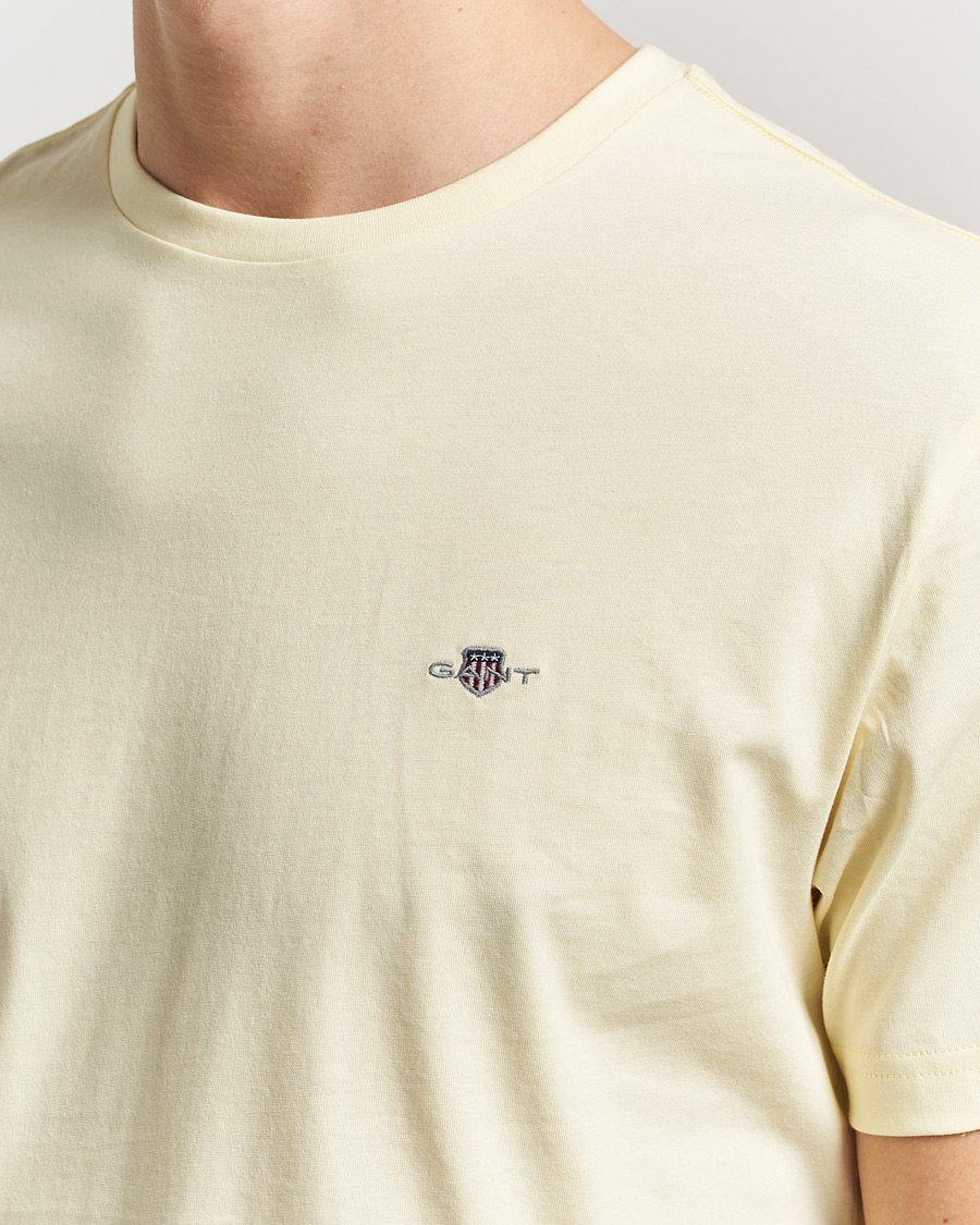 Men | T-Shirts | Gant | The Original T-Shirt Vanilla Yellow
