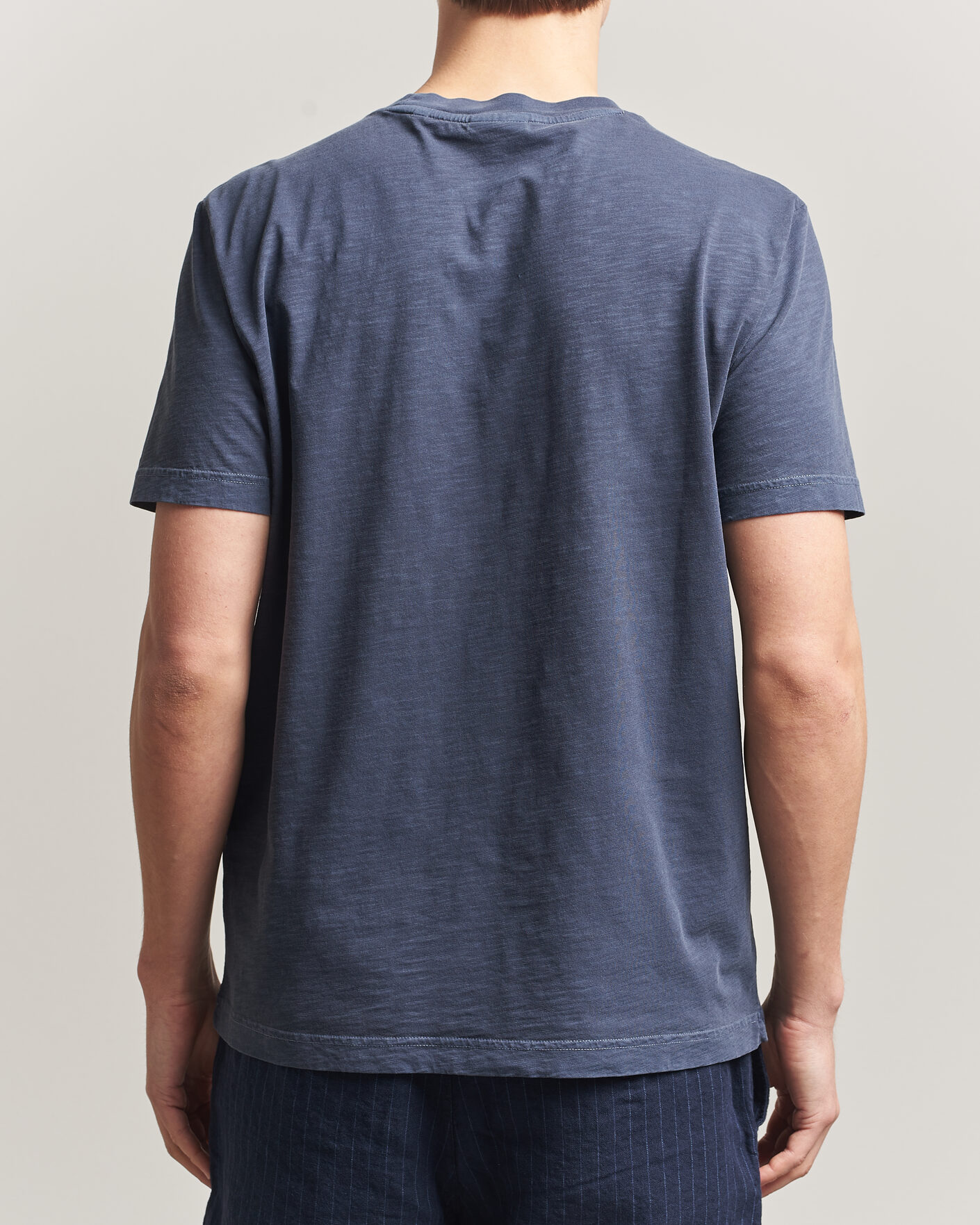 Men | T-Shirts | Gant | Washed Slub T-Shirt Evening Blue