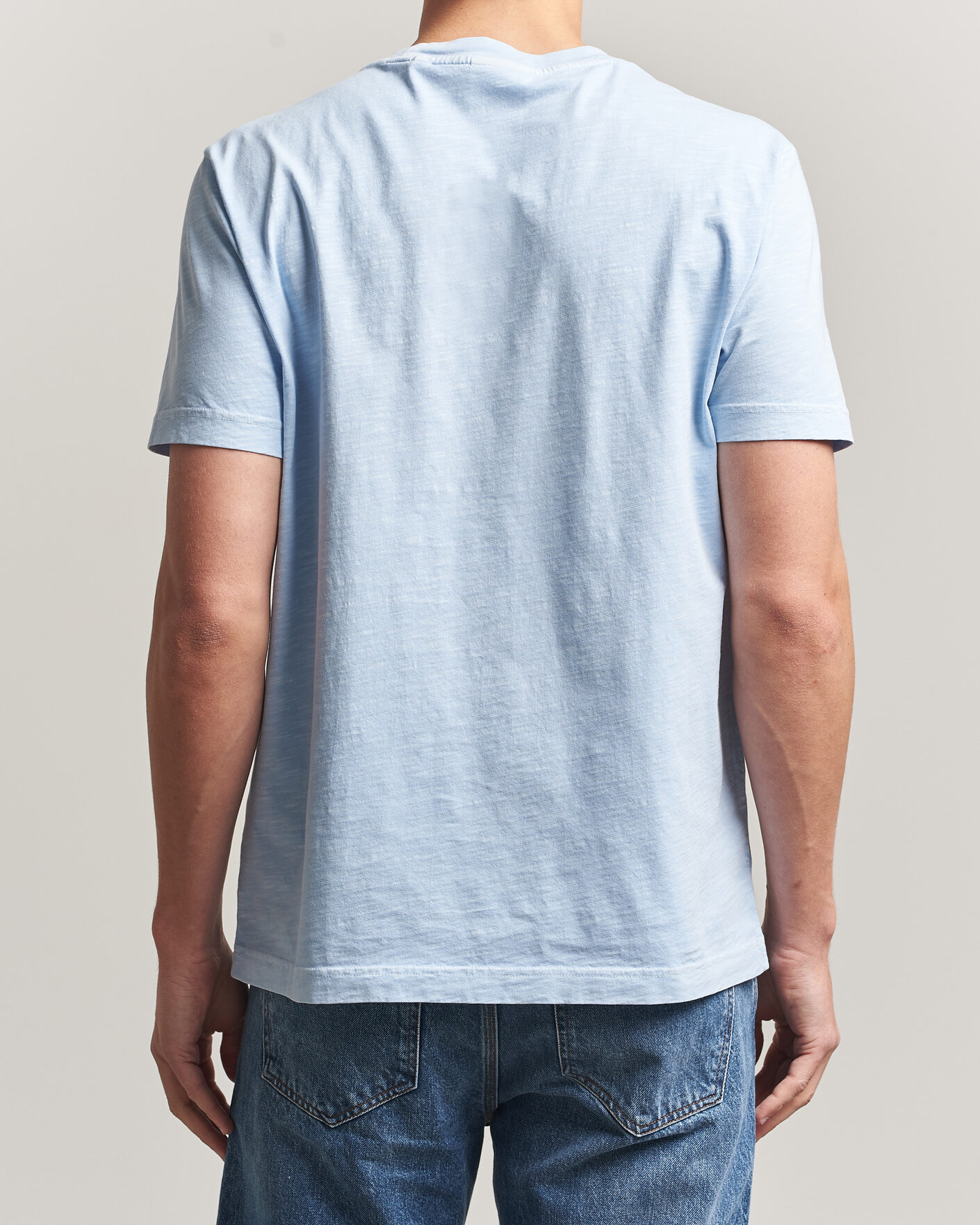 Men | T-Shirts | Gant | Washed Slub T-Shirt Fresh Blue