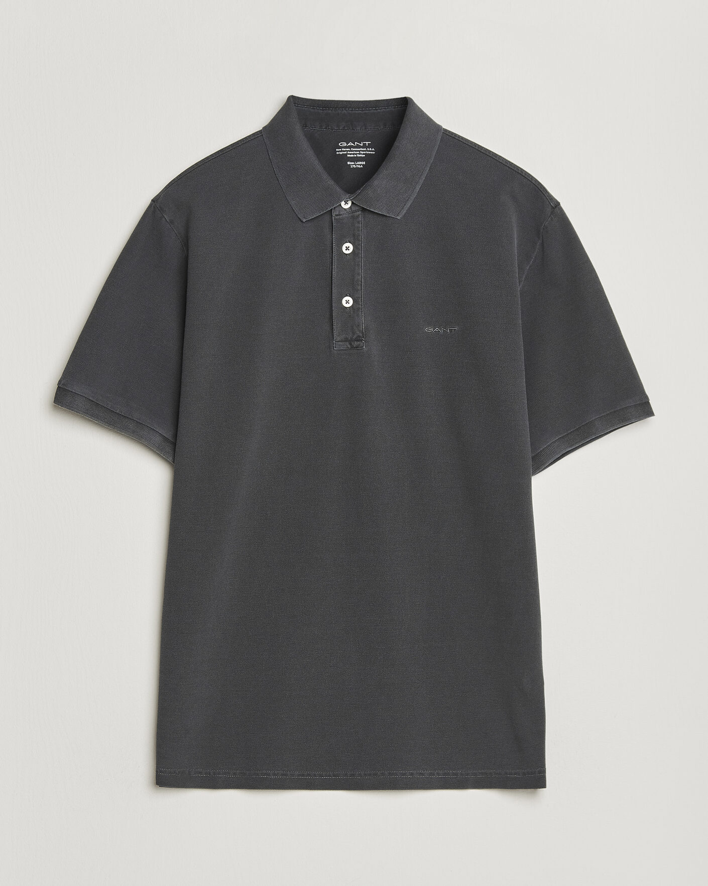Men | Polo Shirts | GANT | Sunfaded Polo Black