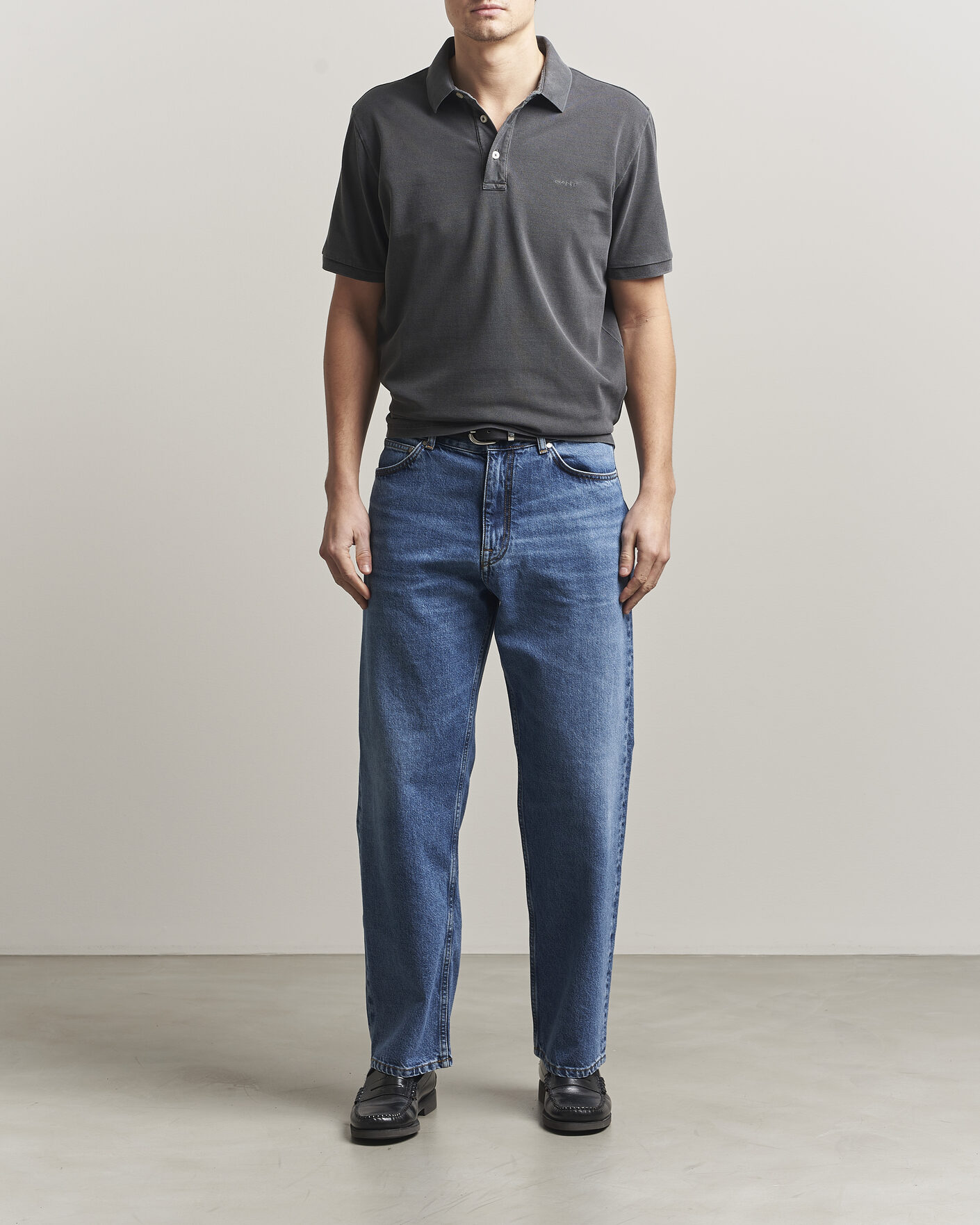Men | Polo Shirts | Gant | Sunfaded Polo Black