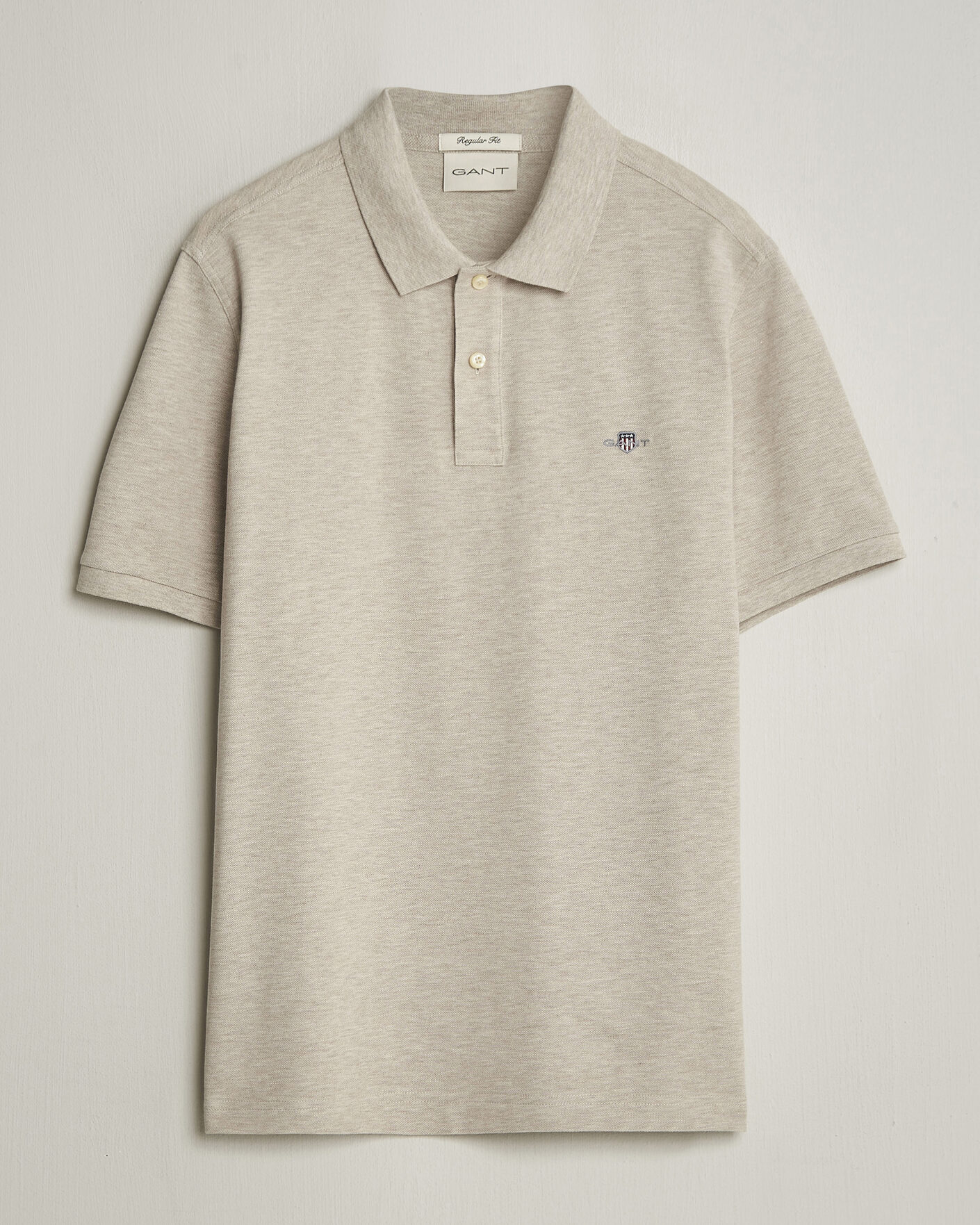 Men | Polo Shirts | Gant | The Original Polo Oat Melange