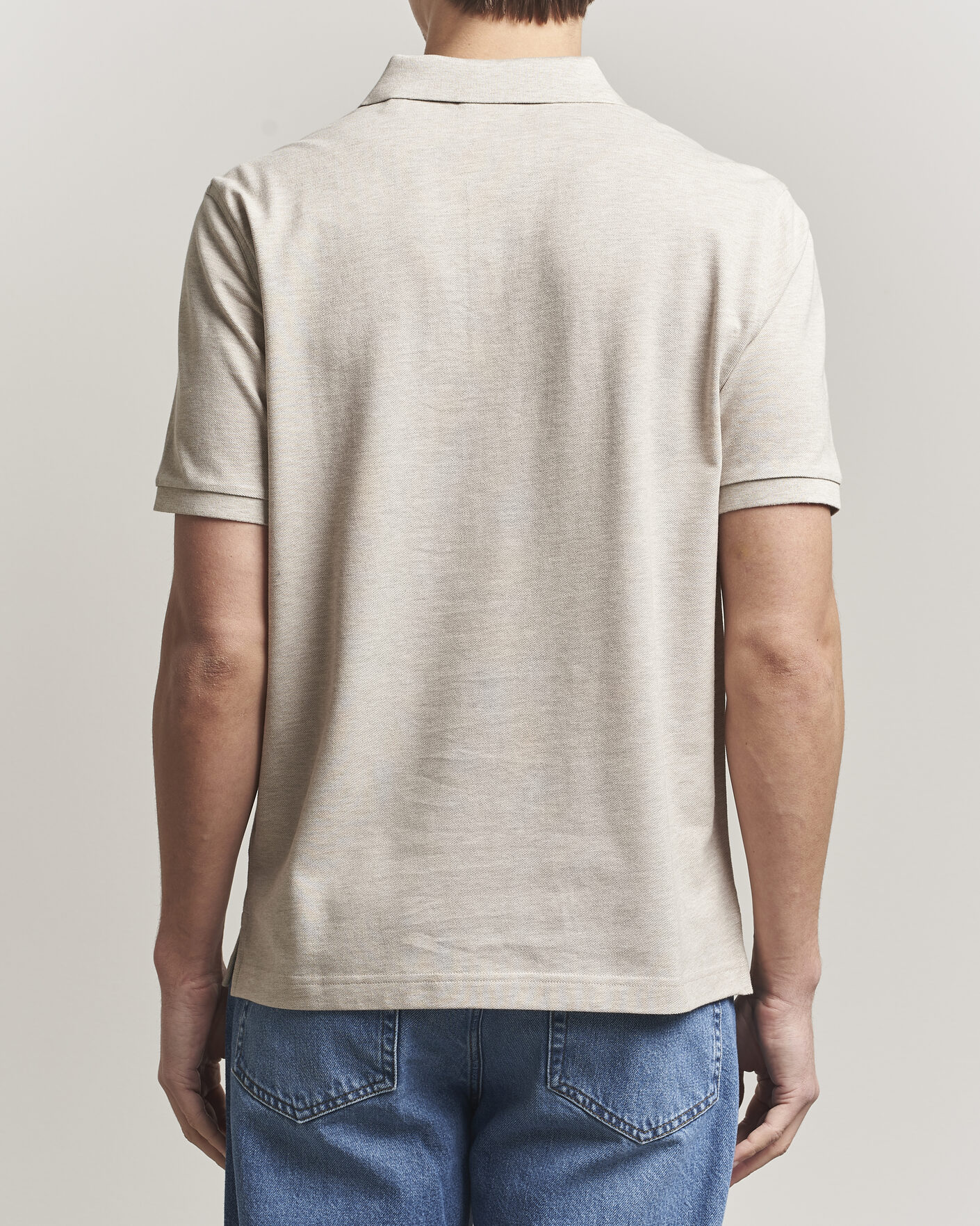 Men | Polo Shirts | GANT | The Original Polo Oat Melange