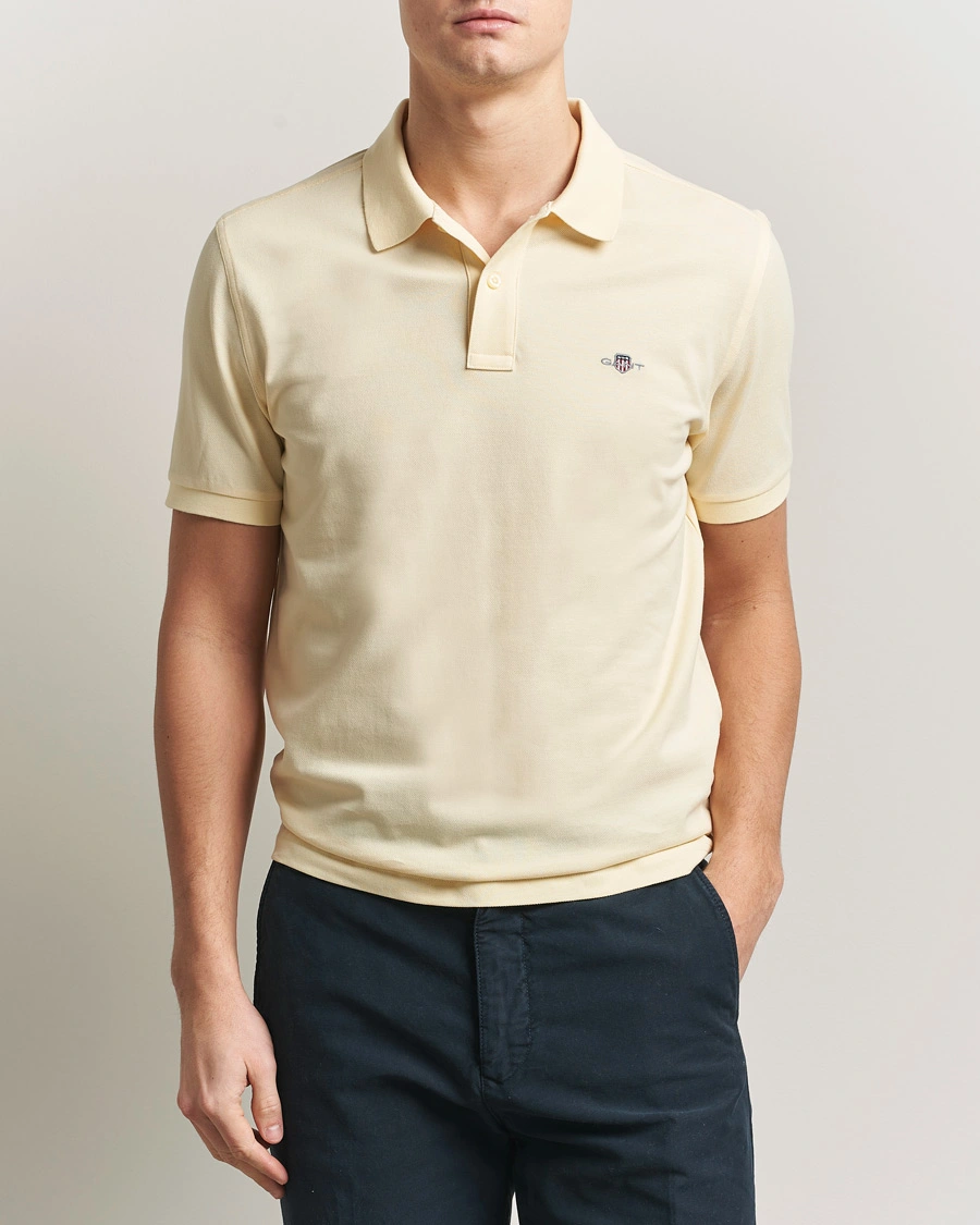 Men | Polo Shirts | GANT | The Original Polo Vanilla Yellow
