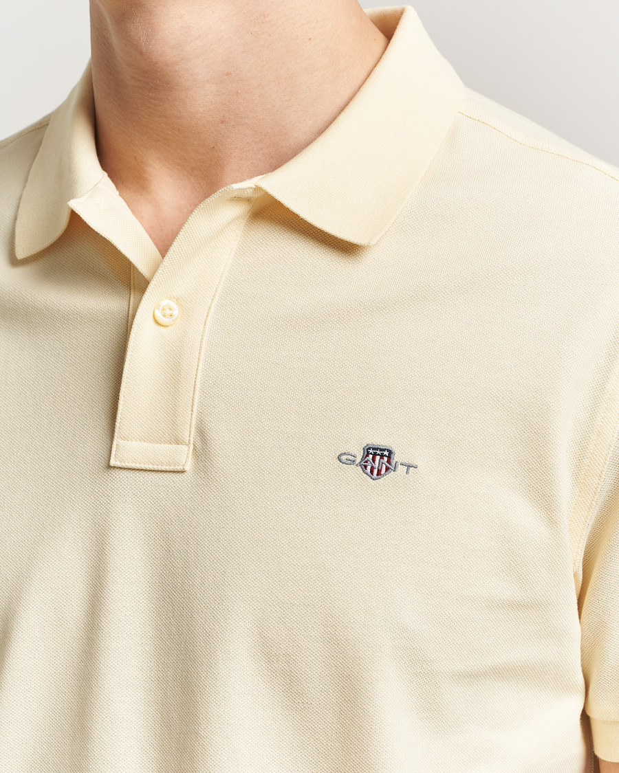 Men | Polo Shirts | GANT | The Original Polo Vanilla Yellow
