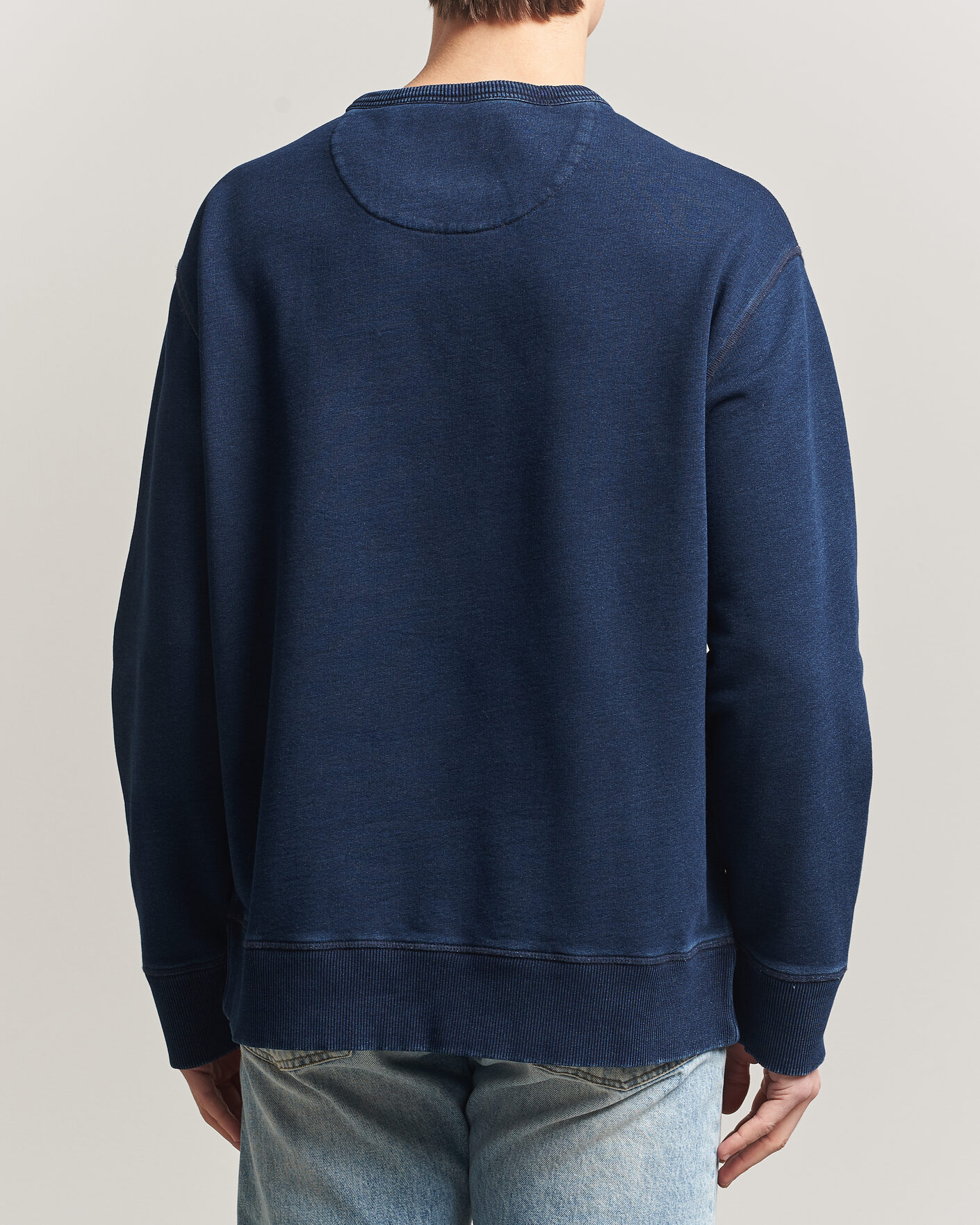 Men | Sweaters & Knitwear | Gant | Indigo Graphic Sweatshirt Dark Blue